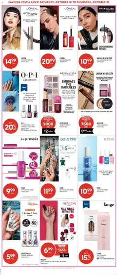 Preview of Shoppers weekly flyer / circulaire from shop Shoppers valid from 18.10.2025 | Page: 15 | Products: Blush, Mascara, Lamp, Coat