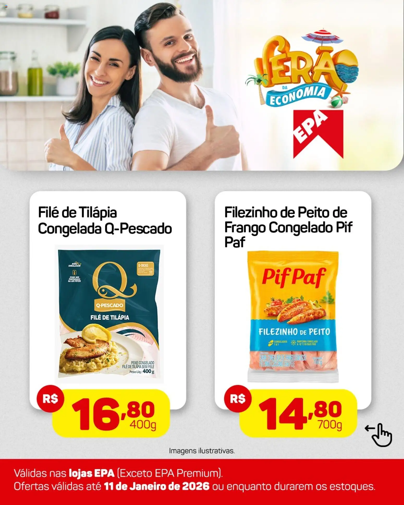 EPA Folheto - válido de 05.01.2026 | Página: 4 | Produtos: Tilápia, Peixe, Frango, Filé de tilápia