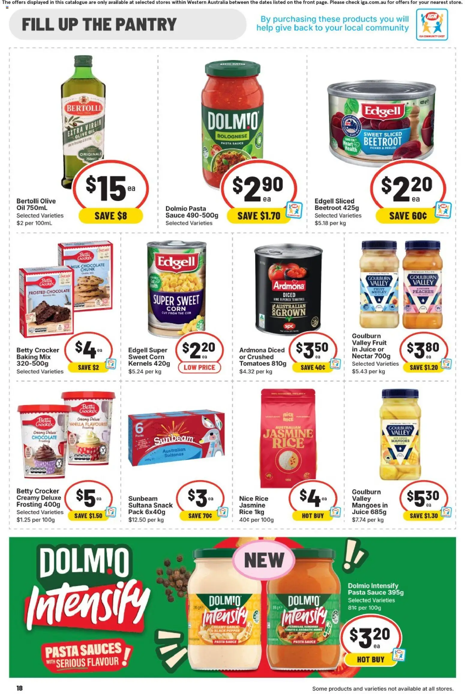 IGA catalogue - valid from 21.01.2026 | Page: 18 | Products: Milk, Chocolate, Pasta, Pepper