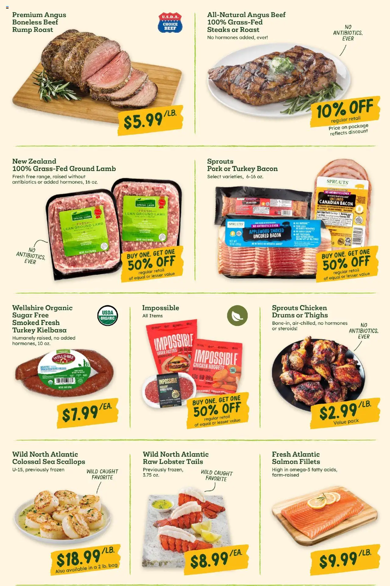 Sprouts Weekly Ad - valid from 22.10.2025 | Page: 3 | Products: Pork, Beef, Panties, Bag