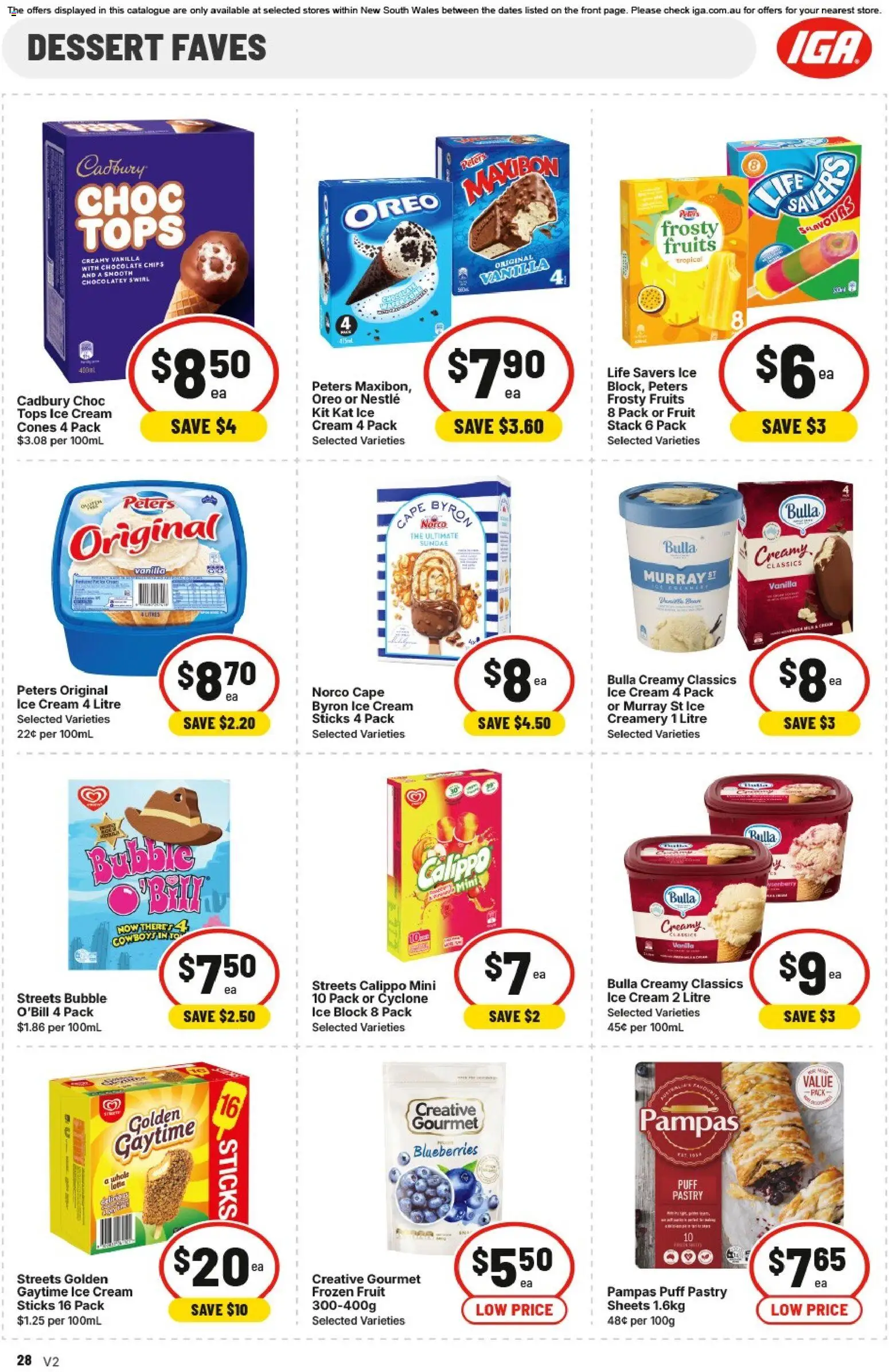 IGA catalogue - valid from 04.03.2026 | Page: 31 | Products: Chocolate, Cream, Fruits, Blueberries