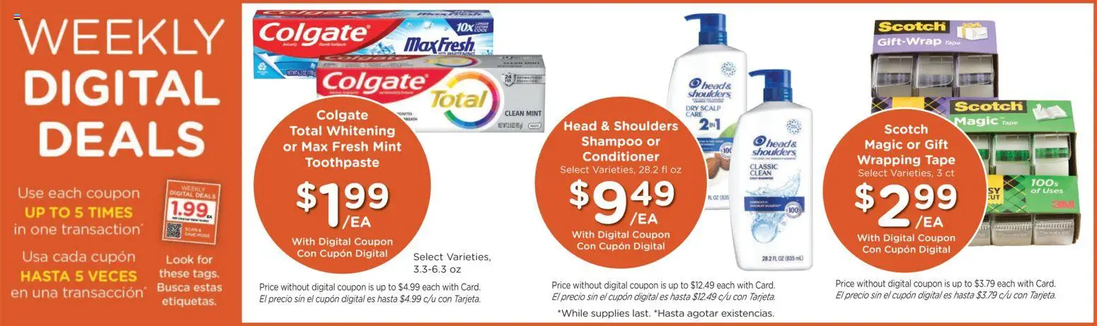 Ralphs Weekly Ad - valid from 10.12.2025 | Page: 3 | Products: Shampoo, Conditioner, Toothpaste