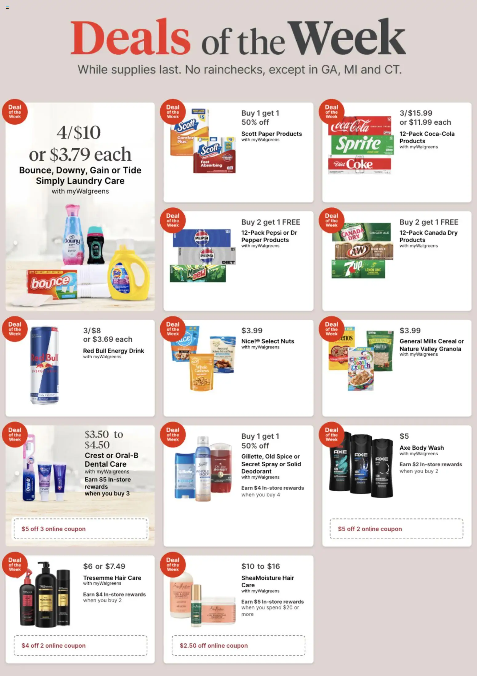 Walgreens Weekly Ad - valid from 15.02.2026 | Page: 1 | Products: Ginger, Deodorant, Body Wash, Lemon