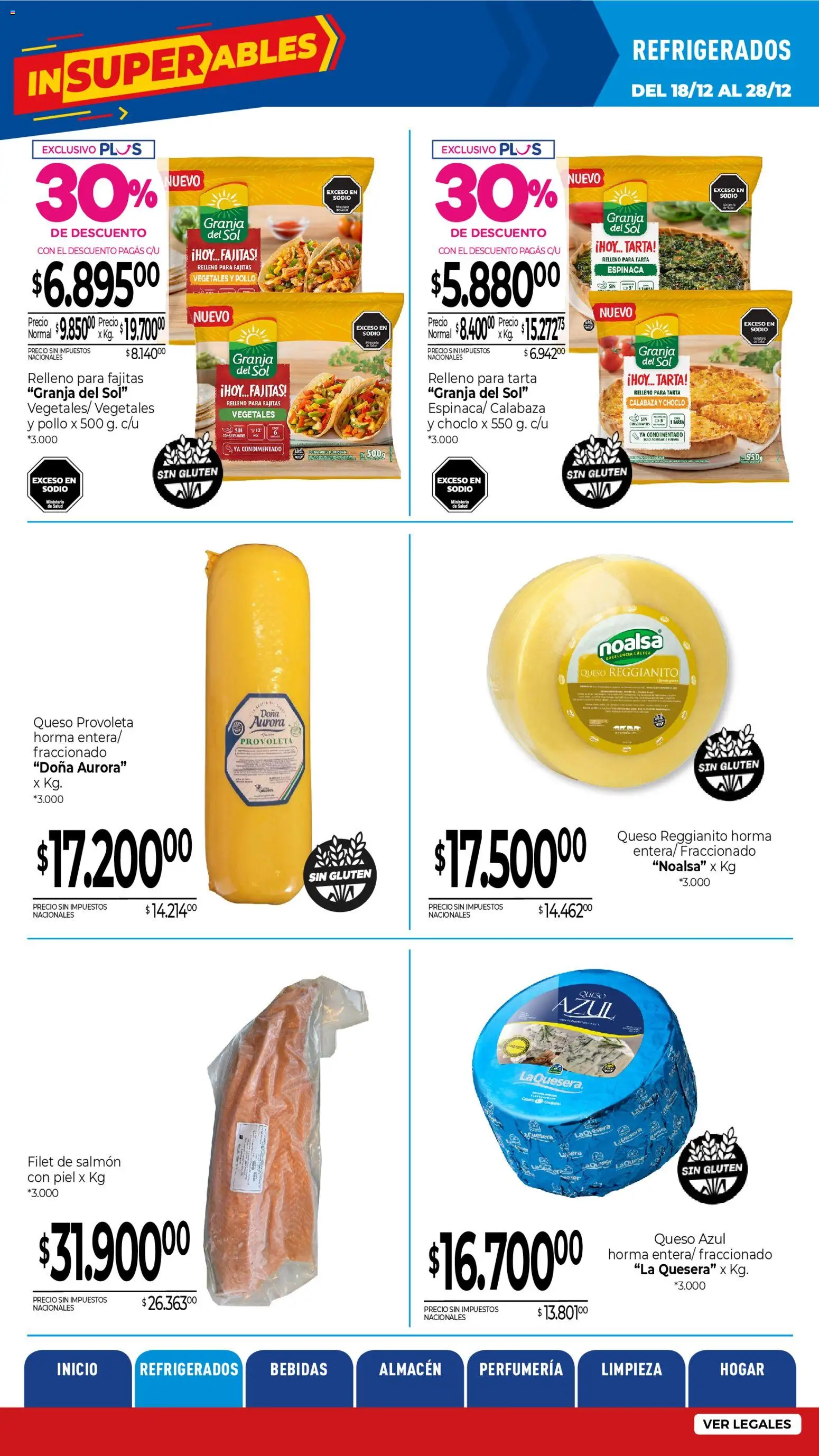 La Anonima catálogo │ válido desde el 18.12.2025 | Página: 5 | Productos: Pollo, Choclo, Queso, Espinaca