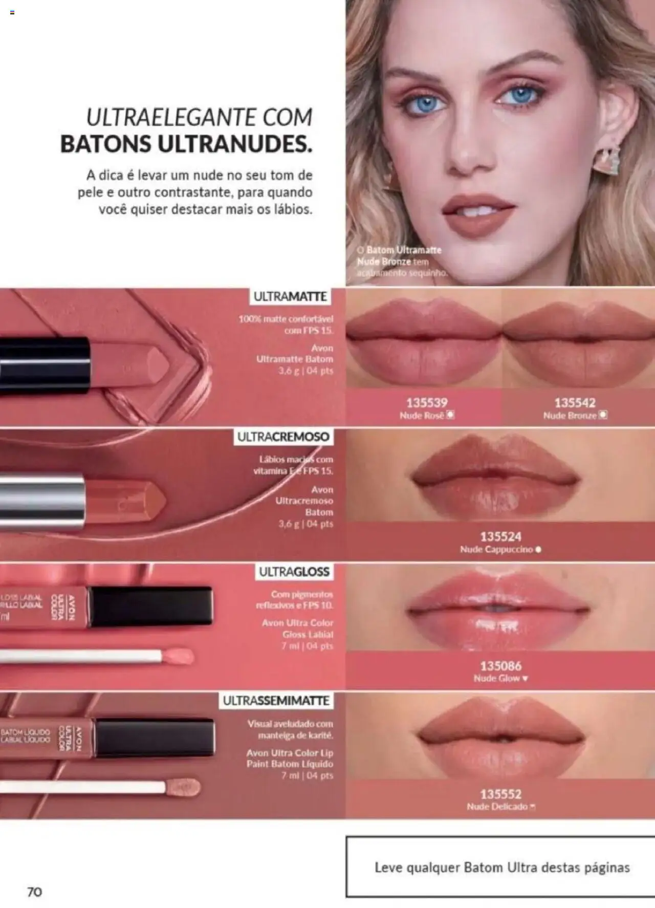 Avon Folheto - válido de 26.09.2025 | Página: 70 | Produtos: Batom, Gloss labial, Manteiga