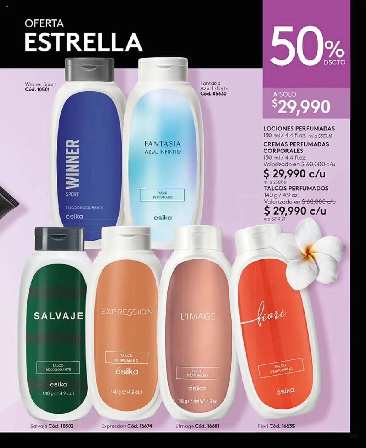Ésika revista - valida desde el 29.07.2025 | Página: 143 | Productos: Desodorante