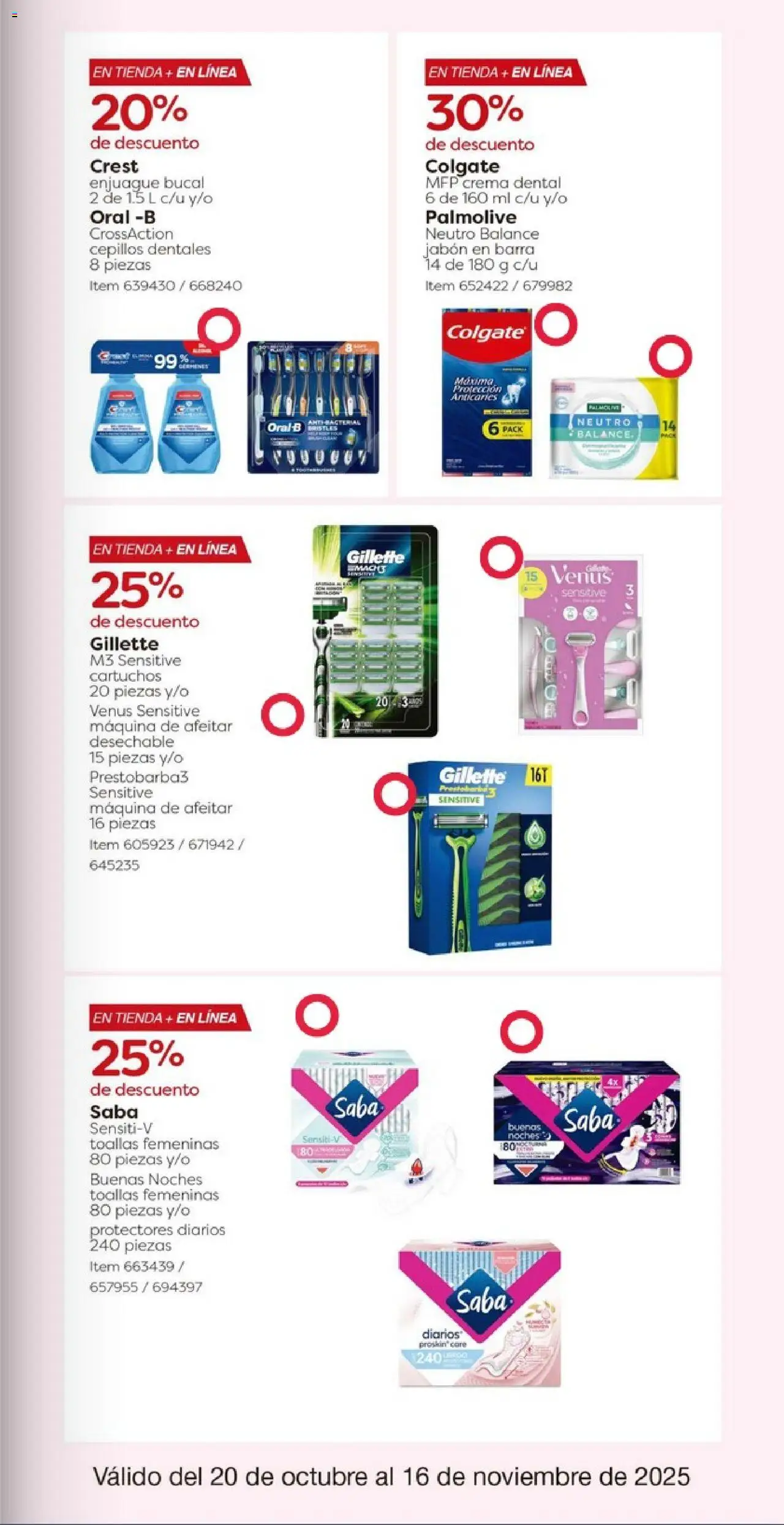 Nuevas ofertas de Costco válidas en toda la República Mexicana desde el 20.10.2025. ¡Encuentra las mejores ofertas en Costco catálogo! | Página: 29 | Productos: Enjuague bucal, Protectores diarios, Barra, Jabón