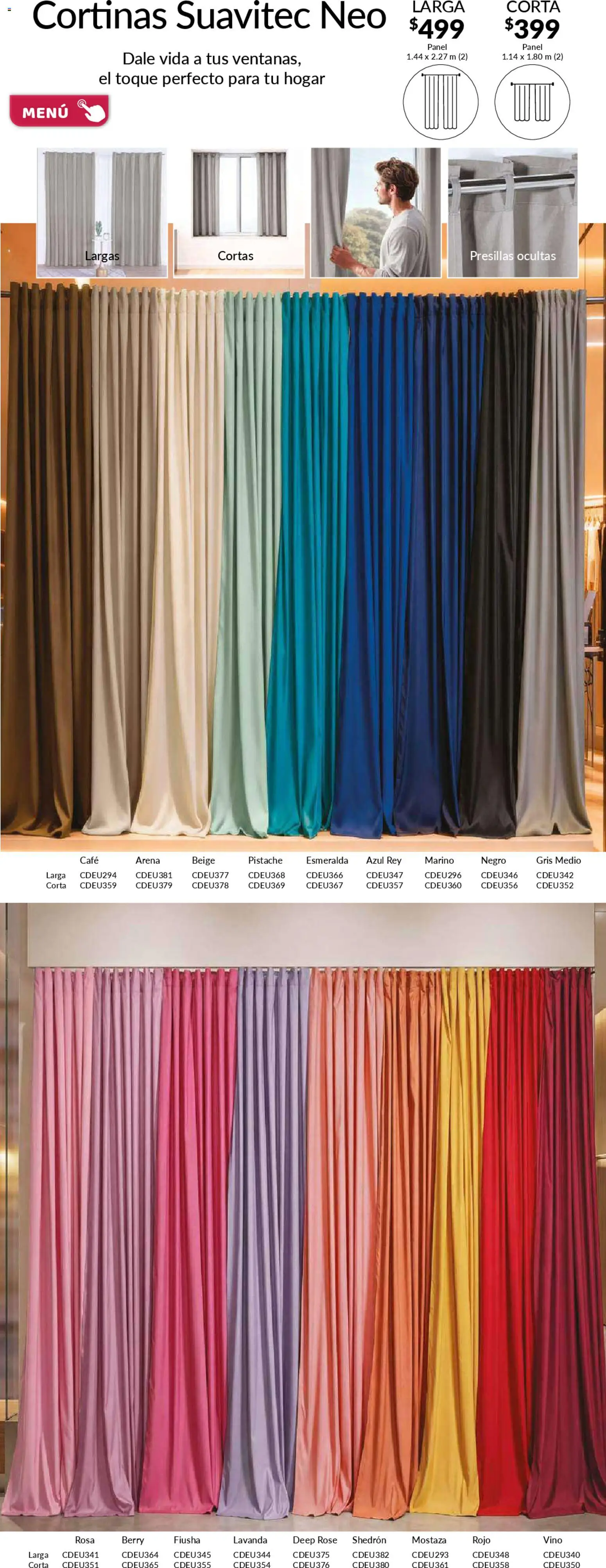 Nuevas ofertas de Colchas Concord válidas en toda la República Mexicana desde el 01.02.2026. ¡Encuentra las mejores ofertas en Colchas Concord catálogo! | Página: 109 | Productos: Mostaza, Café, Vino, Cortinas