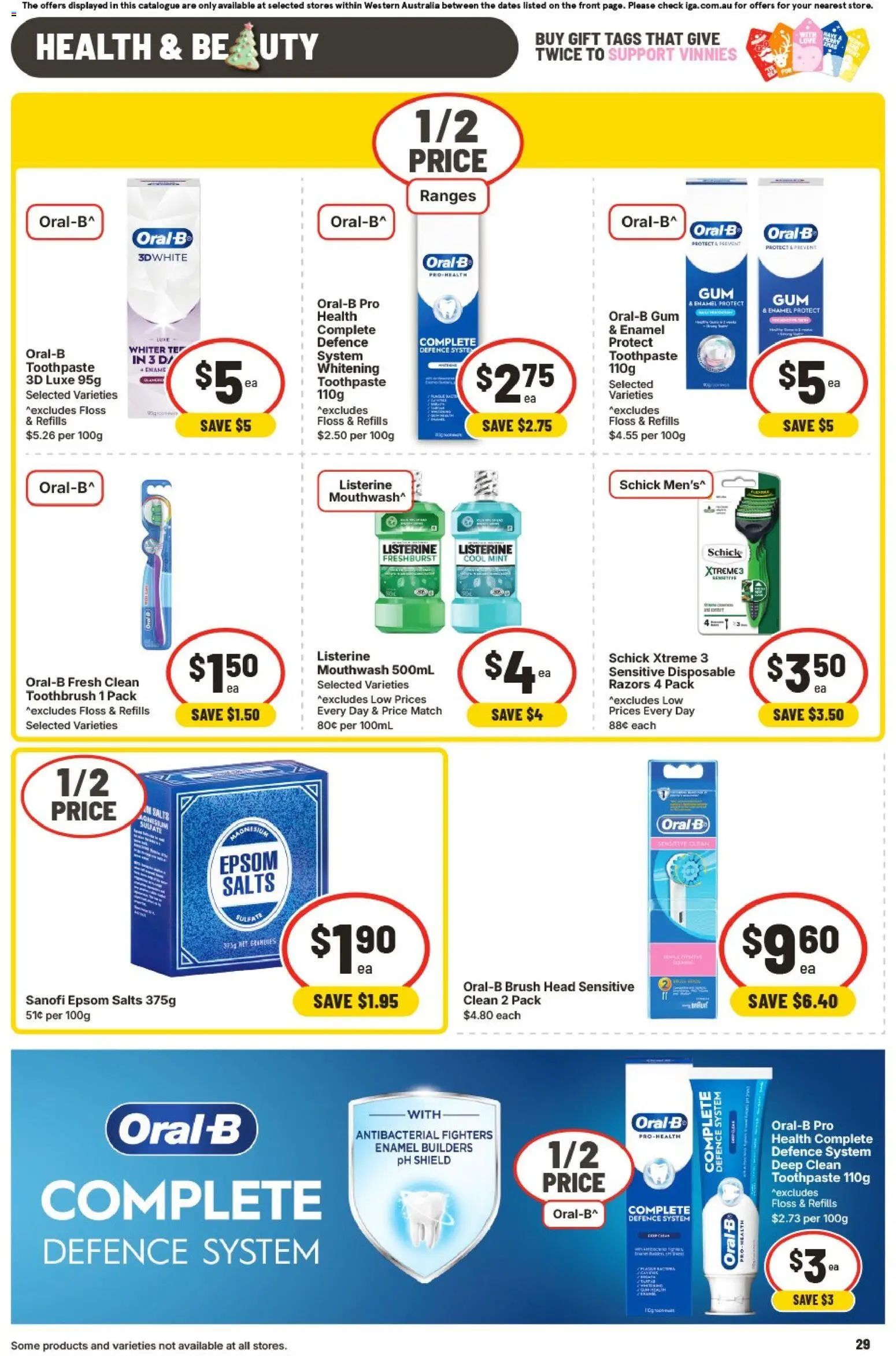 IGA catalogue - valid from 19.11.2025 | Page: 36 | Products: Brush, Gum, Mouthwash, Razors