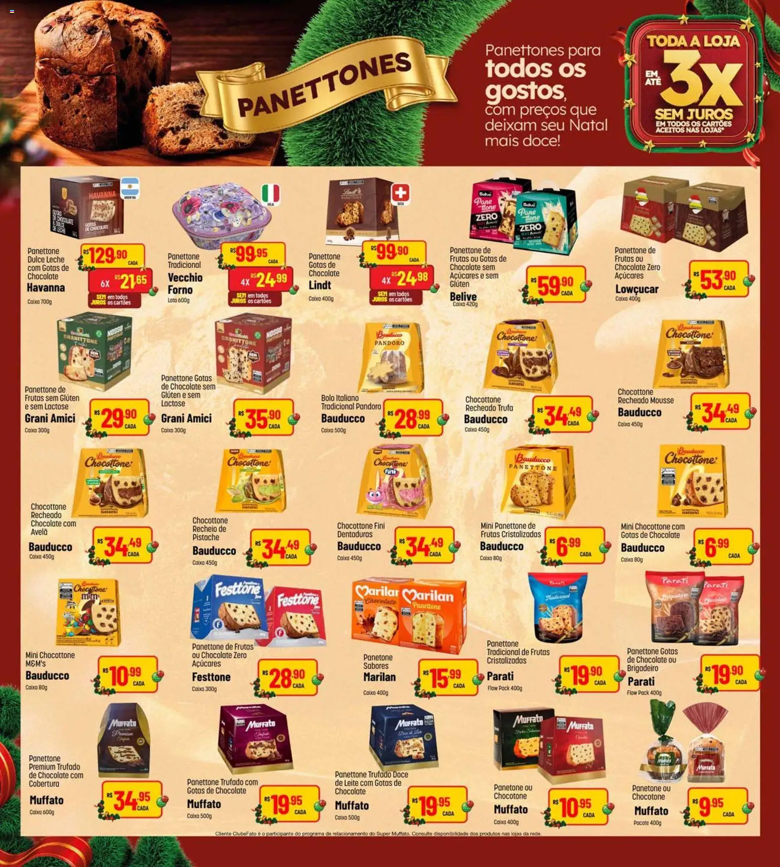 Super Muffato Folheto - válido de 13.12.2025 | Página: 6 | Produtos: Mousse, Caixa, Bolo, Frutas cristalizadas