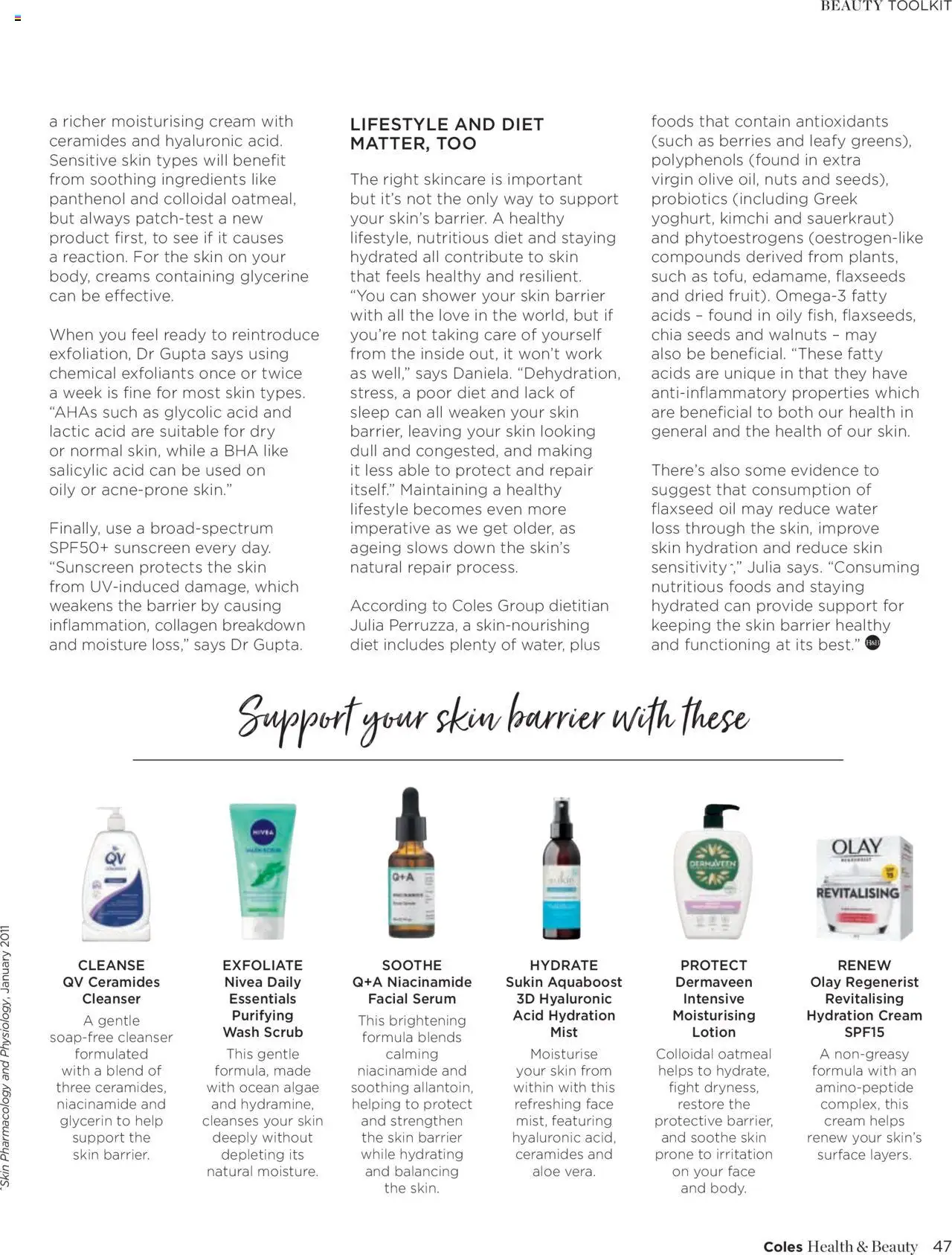 Coles catalogue - valid from 07.04.2025 | Page: 47 | Products: Oil, Lotion, Cream, Sensitive skin