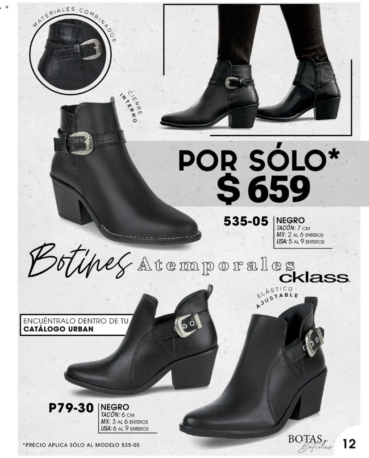 Nuevas ofertas de Cklass válidas en toda la República Mexicana desde el 14.07.2025. ¡Encuentra las mejores ofertas en Cklass catálogo Botas! | Página: 13 | Productos: Botines