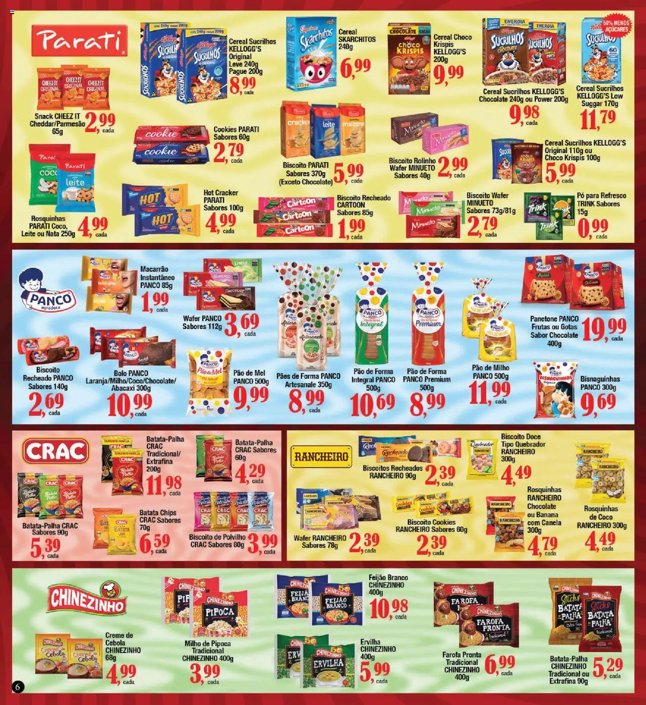 Supermercados Unidos Folheto - válido de 15.09.2025 | Página: 6 | Produtos: Ervilha, Leite, Sucrilhos, Biscoito recheado