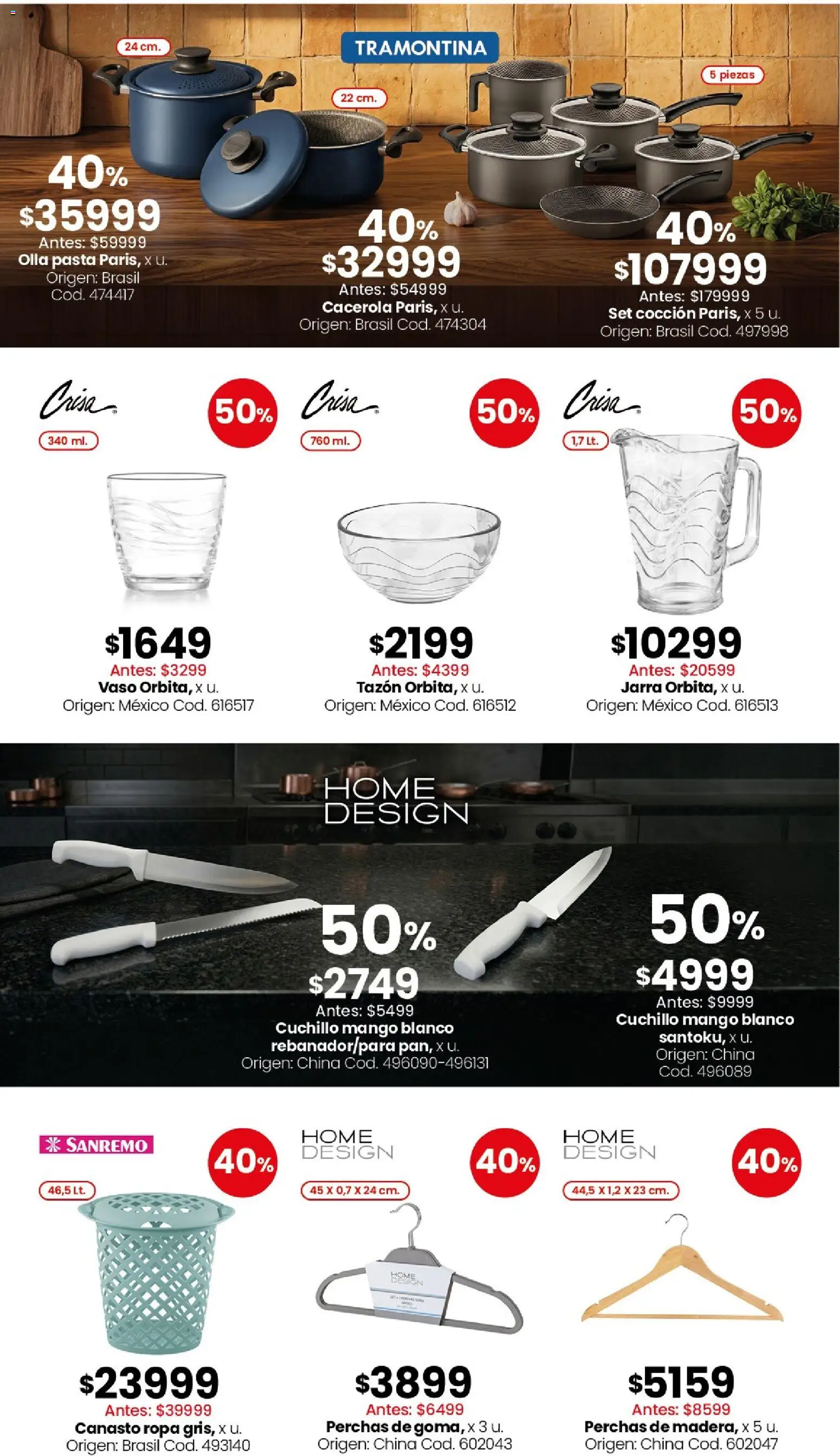 Coto - Ofertas Bazar, deco, │ válido desde el 30.03.2026 | Página: 2 | Productos: Cuchillo, Olla, Mango, Pasta