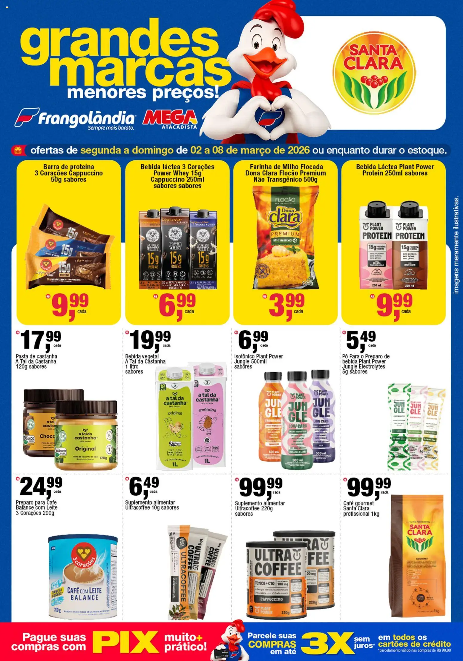 Frangolândia Folheto - válido de 02.03.2026 | Página: 3 | Produtos: Pó, Café, Bebida, Barra de proteína