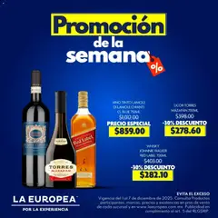 Vista previa de La Europea catálogo Promoción de la semana, nuevo folleto de la tienda, válido en México a partir del 01.12.2025