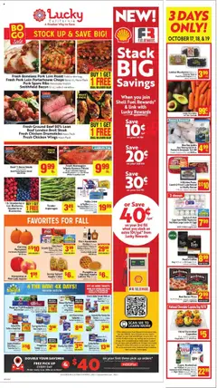 Preview of Lucky Supermarkets weekly ads valid from 15.10.2025