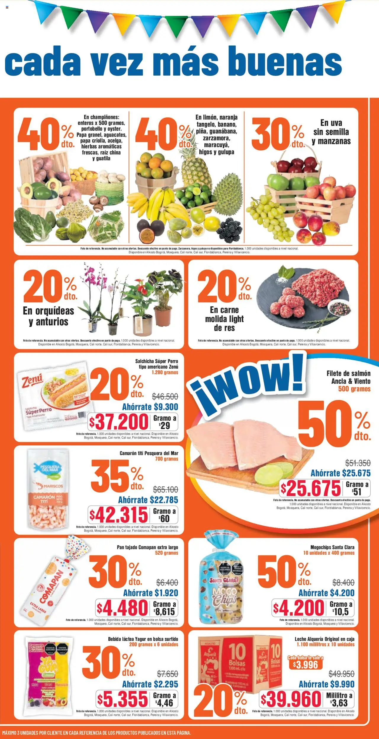 Alkosto revista - valida desde el 16.08.2025 | Página: 9 | Productos: Manzanas, Té, Champaña, Ducha Bidet