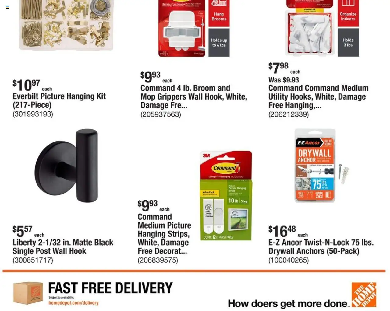 Home Depot Weekly Ad - FL - valid from 02.10.2025 | Page: 20 | Products: Hook, Anchor