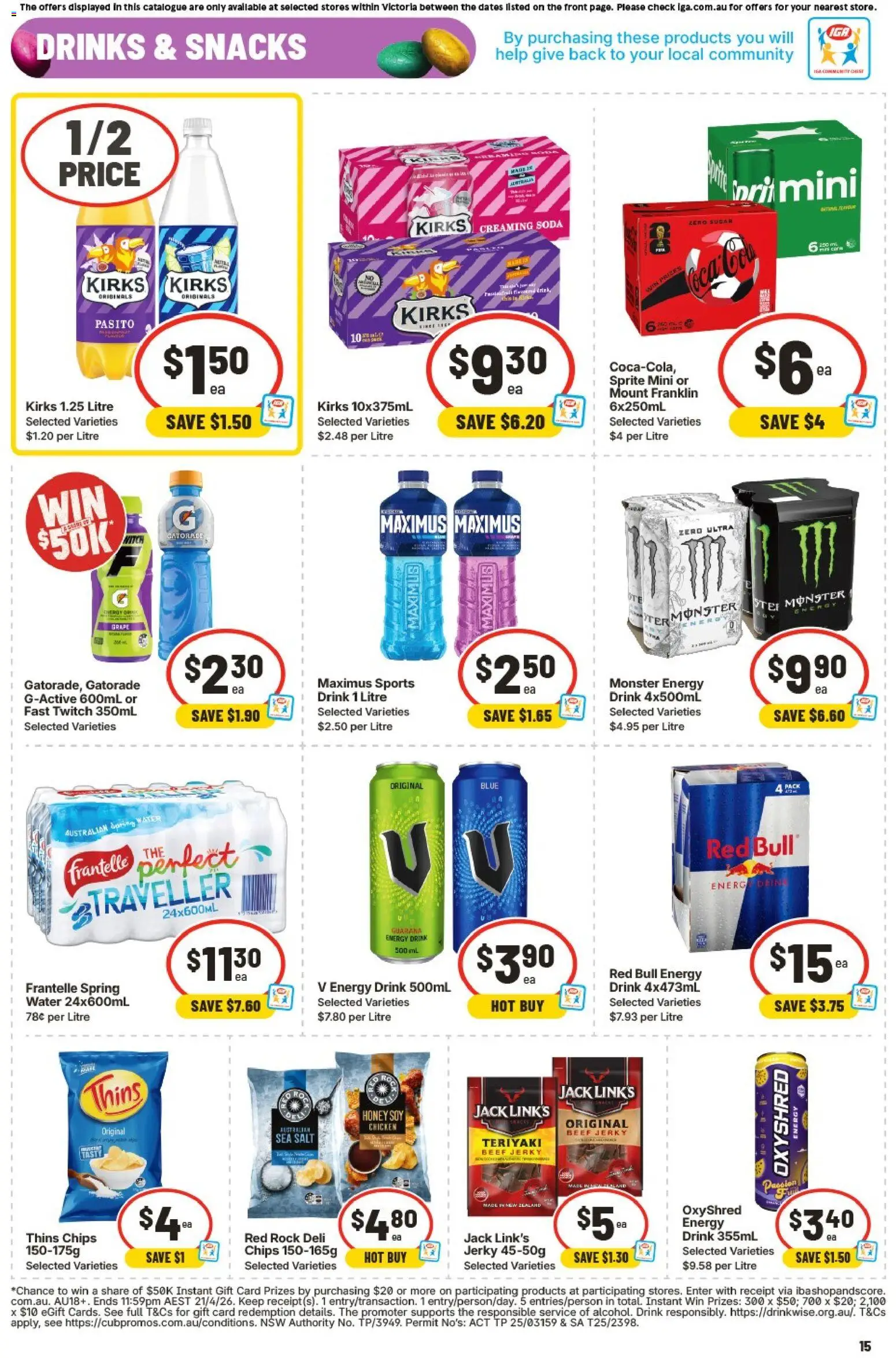 Ritchies catalogue - valid from 18.03.2026 | Page: 14 | Products: Honey, Beef, Chips, Water