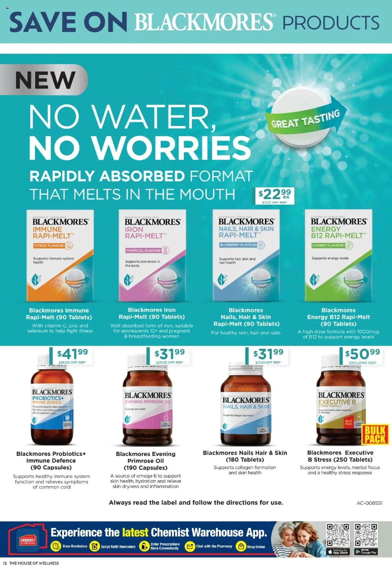 Chemist Warehouse catalogue - valid from 07.08.2025 | Page: 12 | Products: Oil, Water, Dryness, Collagen