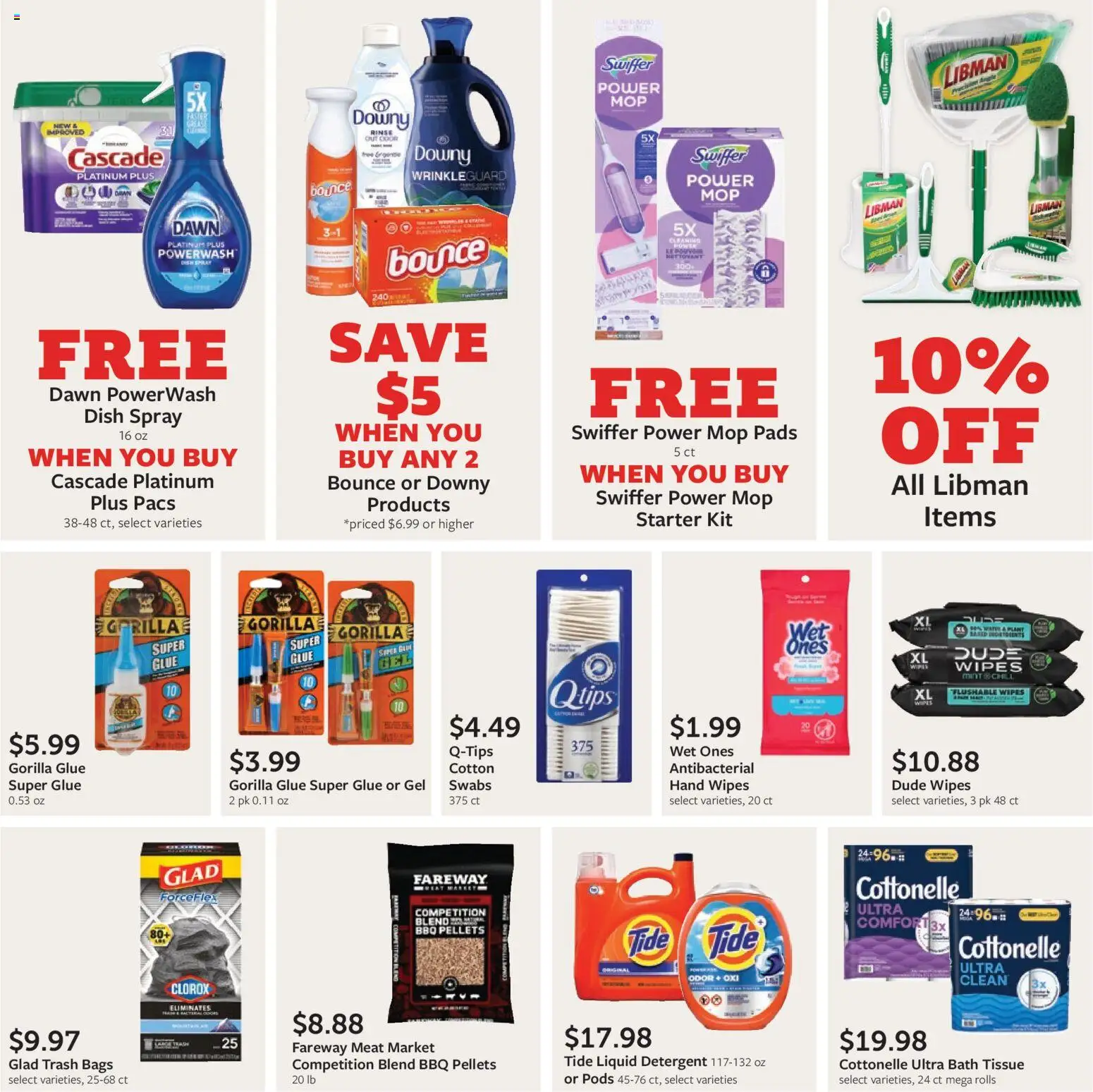 Fareway Monthly Ad - valid from 03.11.2025 | Page: 39 | Products: Bath, Detergent, Pads, Starter