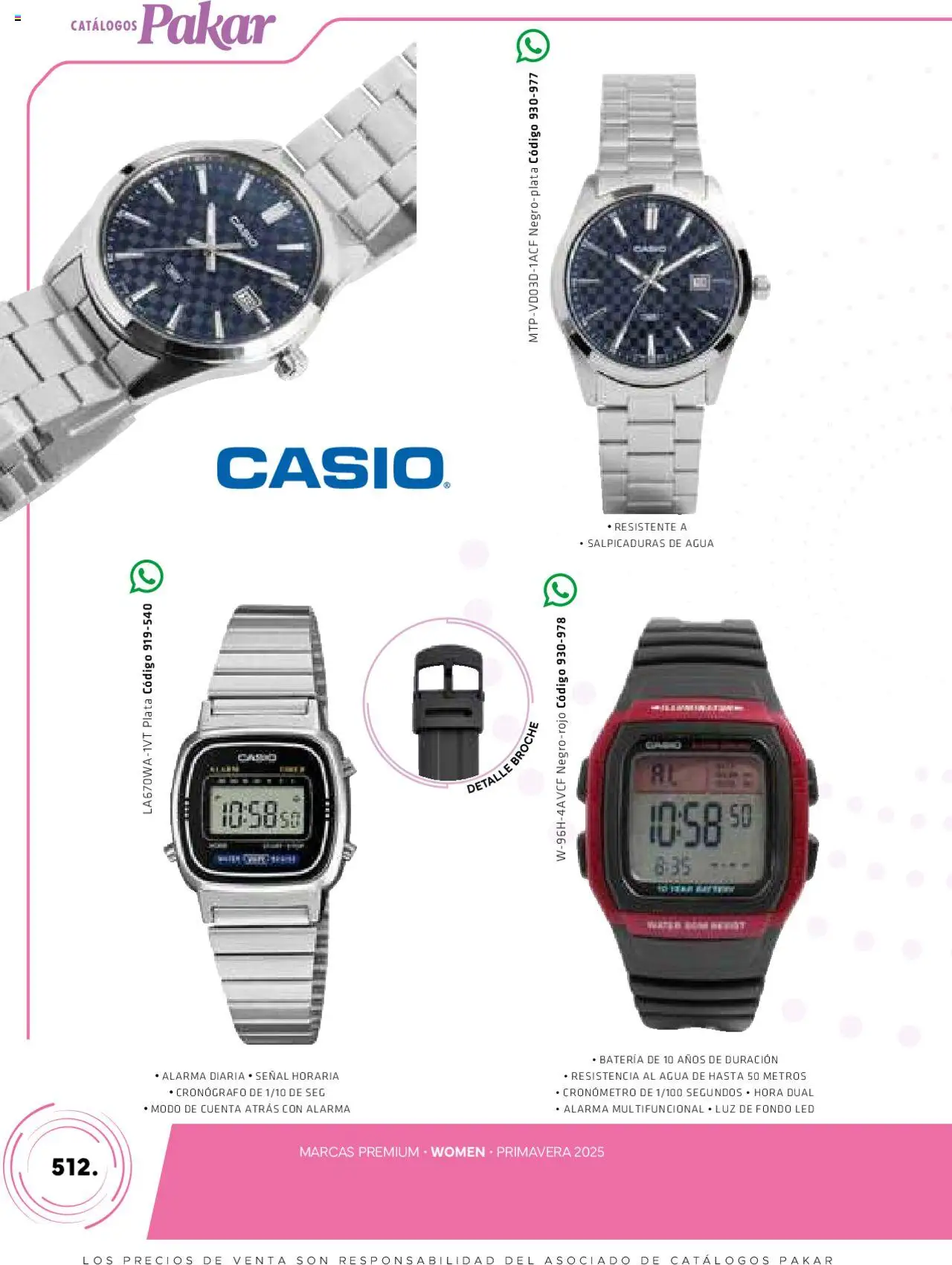 Nuevas ofertas de SC Pakar válidas en toda la República Mexicana desde el 06.03.2025. ¡Encuentra las mejores ofertas en SC Pakar catálogo Women! | Página: 512 | Productos: Agua, Alarma, Batería