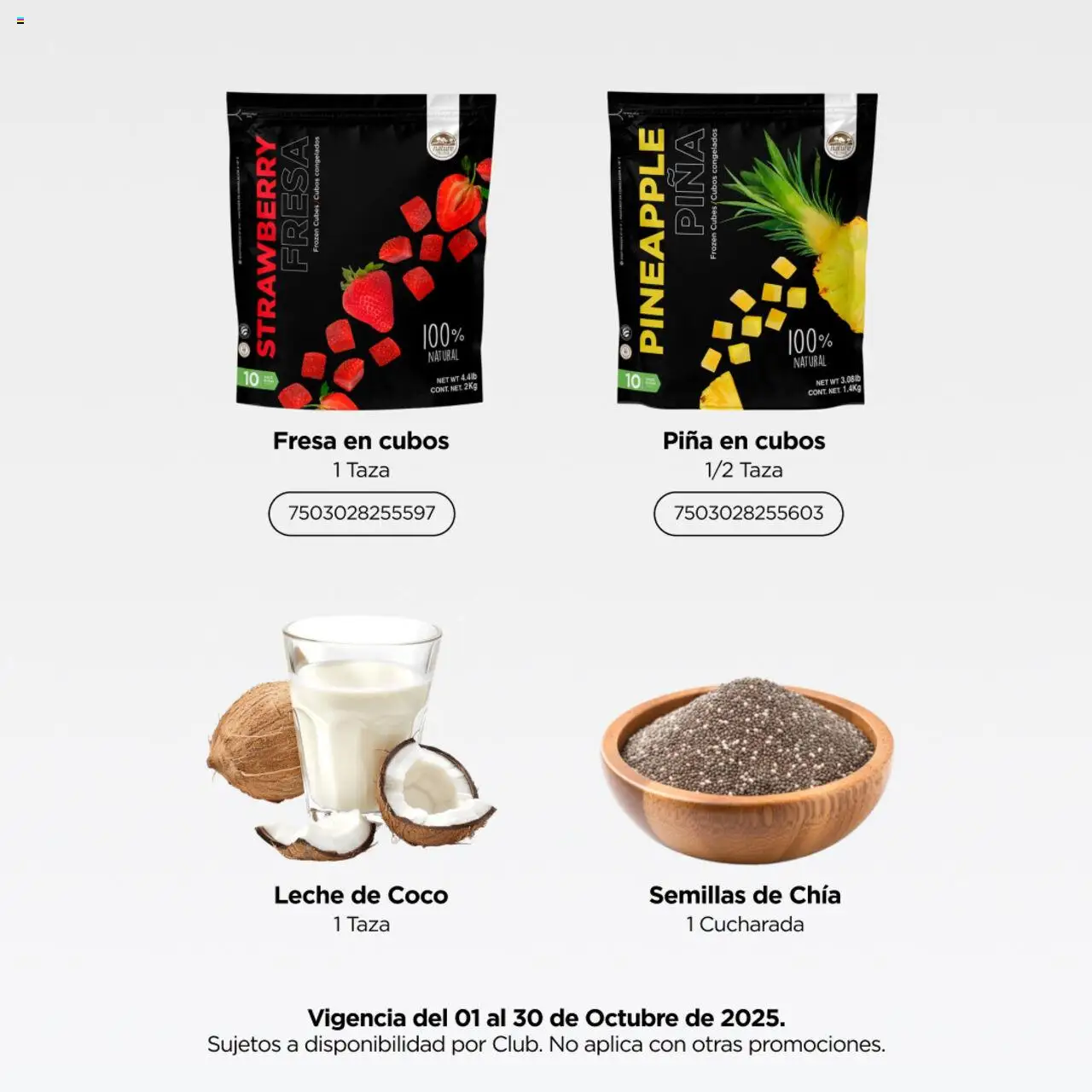 Nuevas ofertas de City Club válidas en toda la República Mexicana desde el 01.10.2025. ¡Encuentra las mejores ofertas en City Club - Catálogo Crea tus licuados favoritos! | Página: 3 | Productos: Fresa, Taza, Semillas, Piña