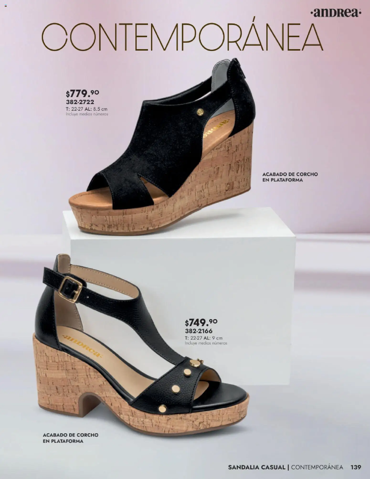 Nuevas ofertas de Andrea válidas en toda la República Mexicana desde el 24.08.2025. ¡Encuentra las mejores ofertas en Andrea - Catálogo Calzado Dama! | Página: 139