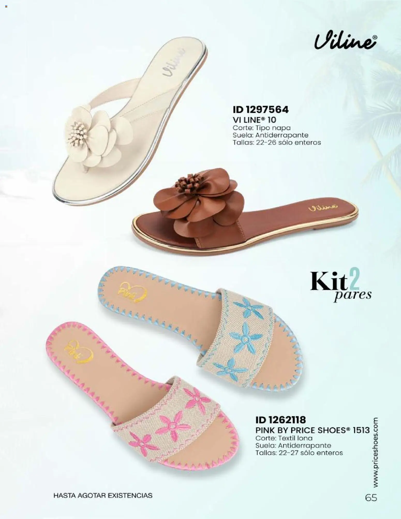 Nuevas ofertas de Price Shoes válidas en toda la República Mexicana desde el 23.04.2026. ¡Encuentra las mejores ofertas en Price Shoes catálogo Sandalias Kits! | Página: 65 | Productos: Lona