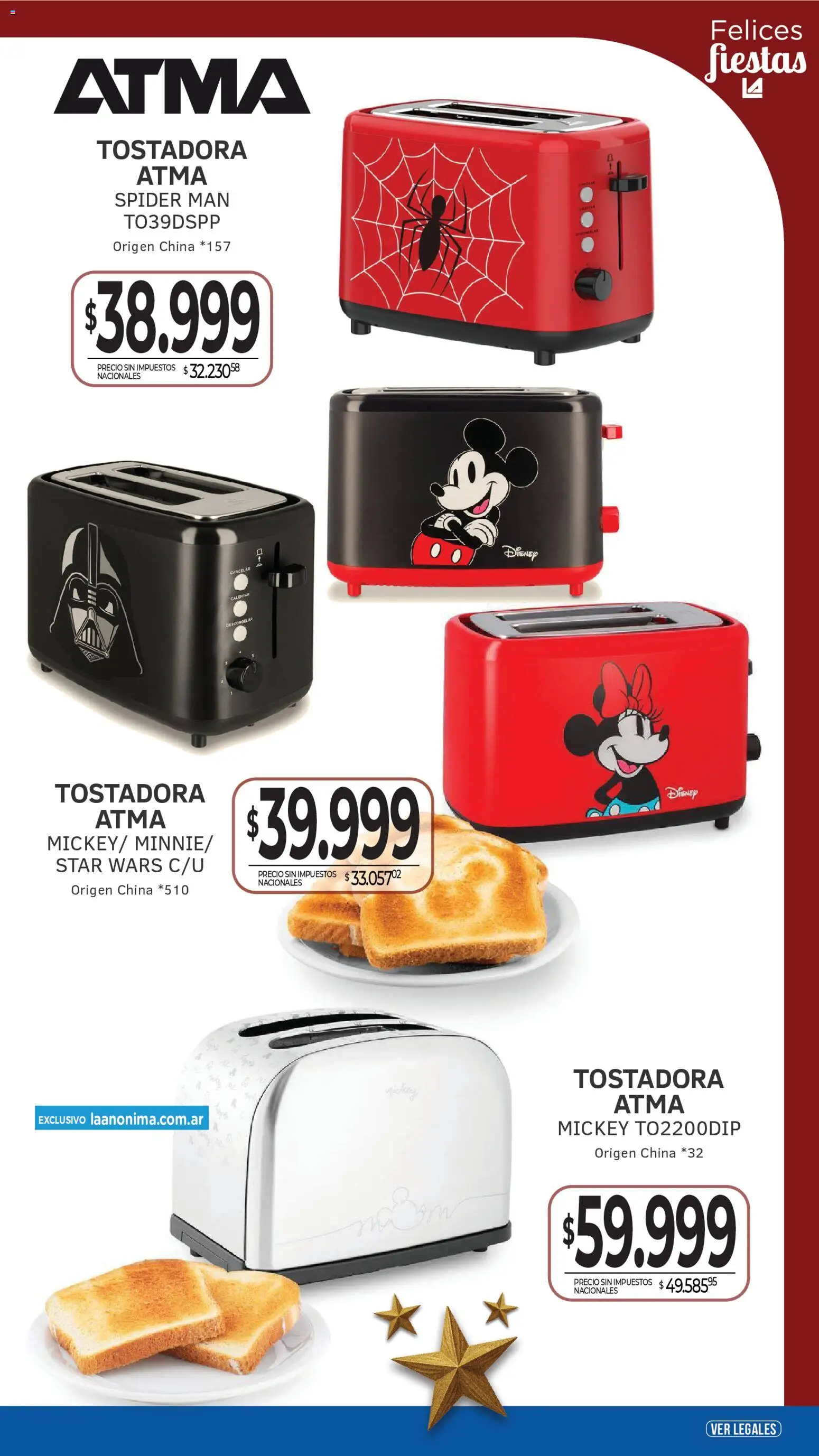 La Anonima Tecno Hogar Fiestas │ válido desde el 18.12.2025 | Página: 6 | Productos: Tostadora