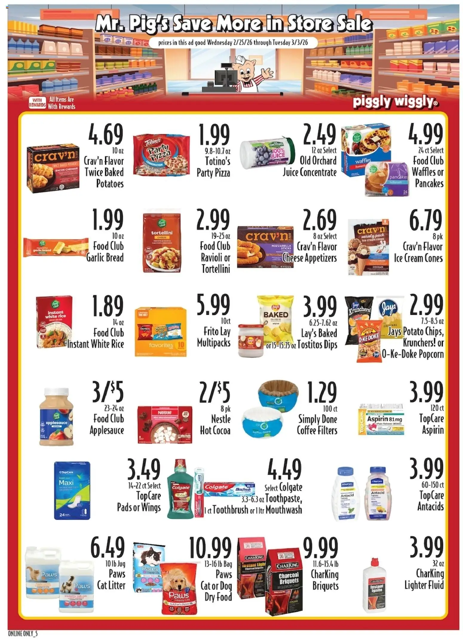 Piggly Wiggly Weekly Ad - valid from 25.02.2026 | Page: 7 | Products: Toothbrush, Pads, Cream, Ice cream