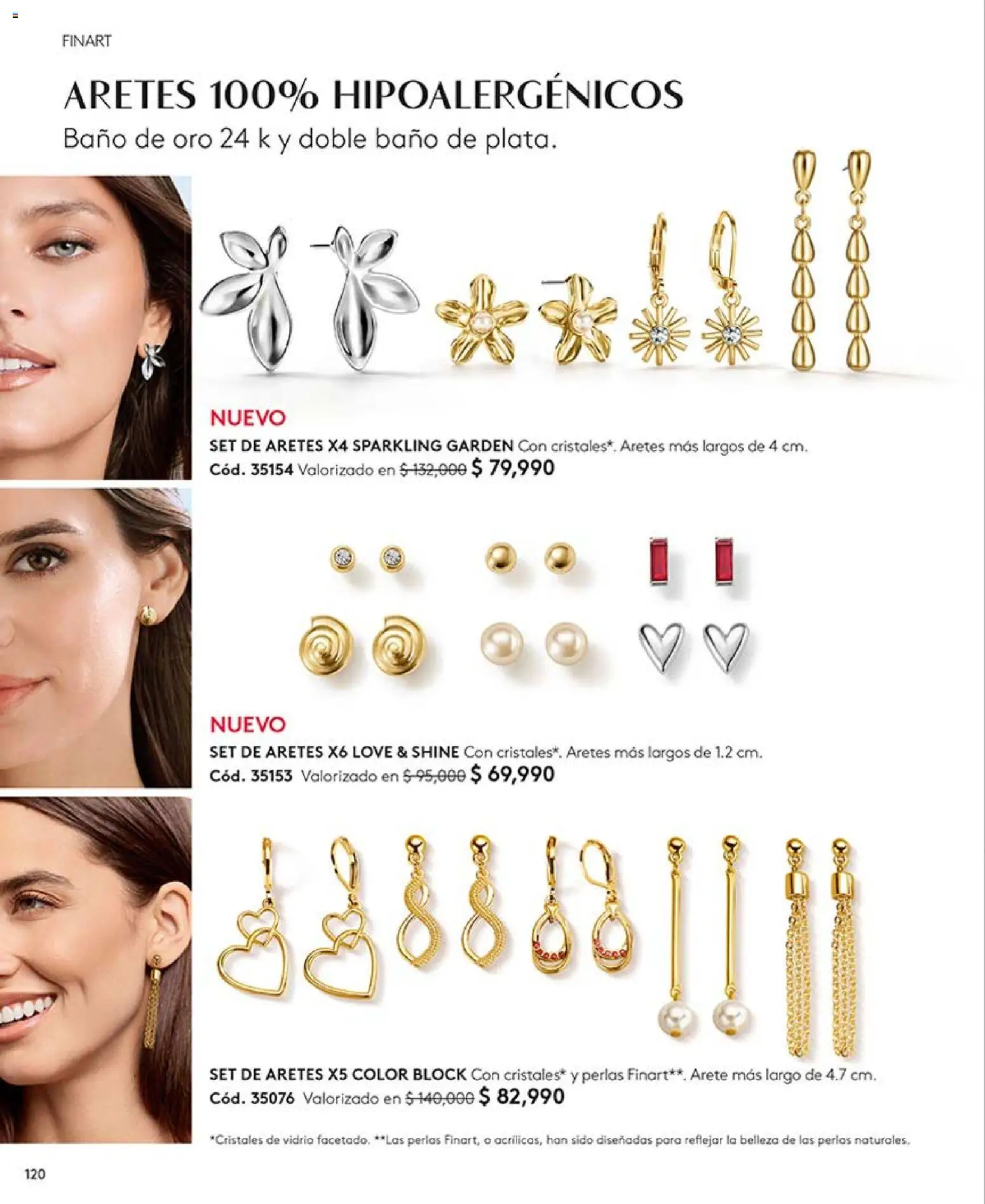 Ésika revista - valida desde el 03.04.2026 | Página: 120 | Productos: Aretes, Baño