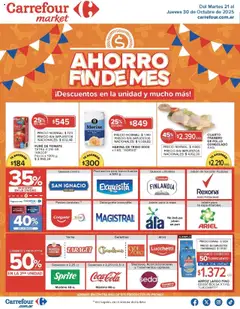 Vista previa Carrefour Market catálogo válido desde el 21.10.2025