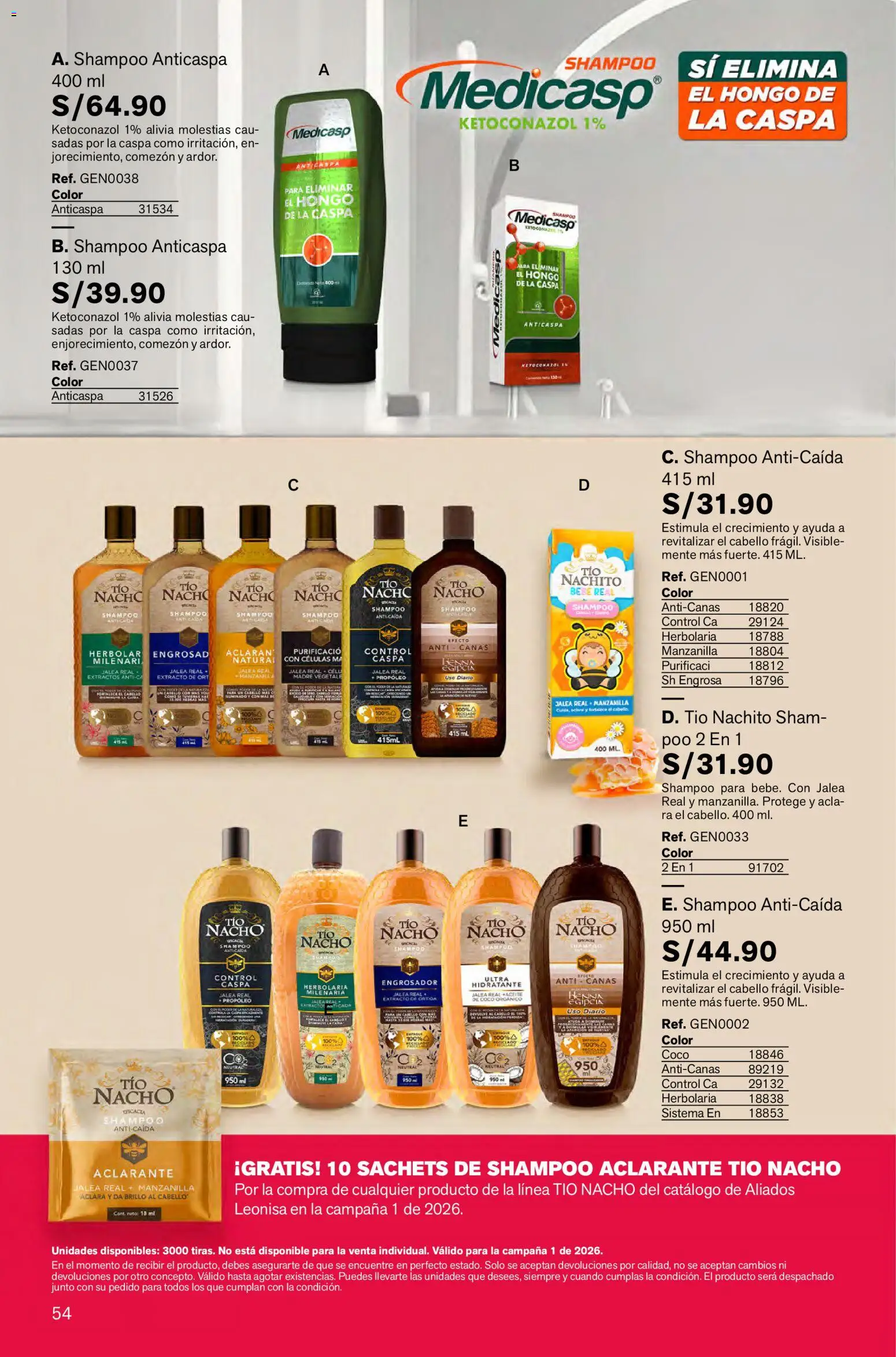 Catálogo Leonisa válido desde 26.12.2025 | Página: 54 | Productos: Shampoo