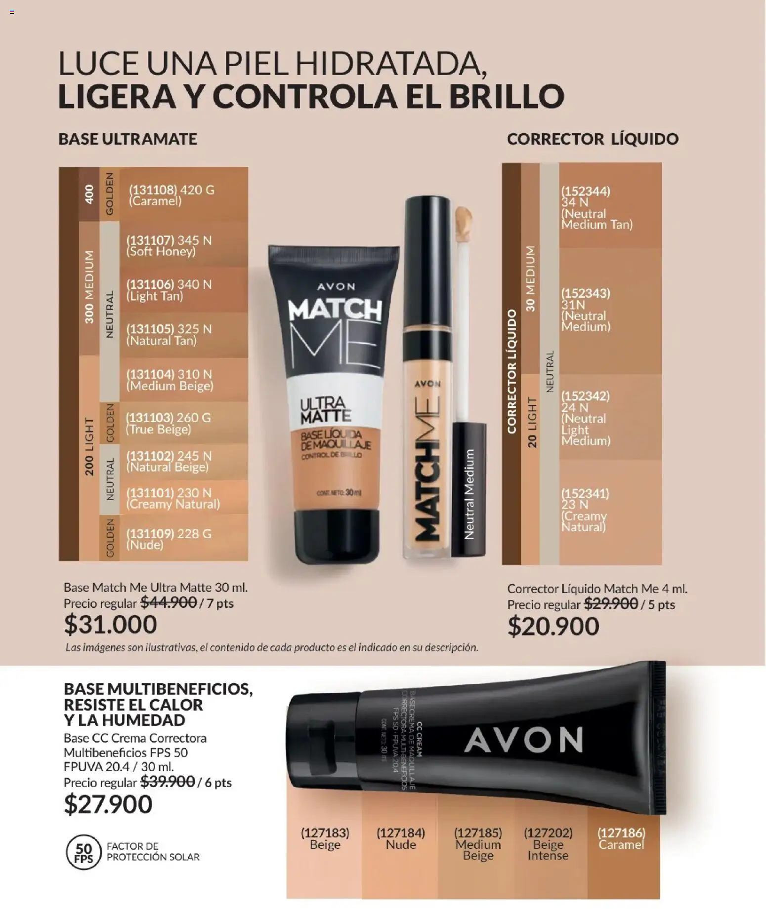 Avon revista - valida desde el 01.12.2025 | Página: 51 | Productos: Crema, Brillo, Maquillaje, Corrector