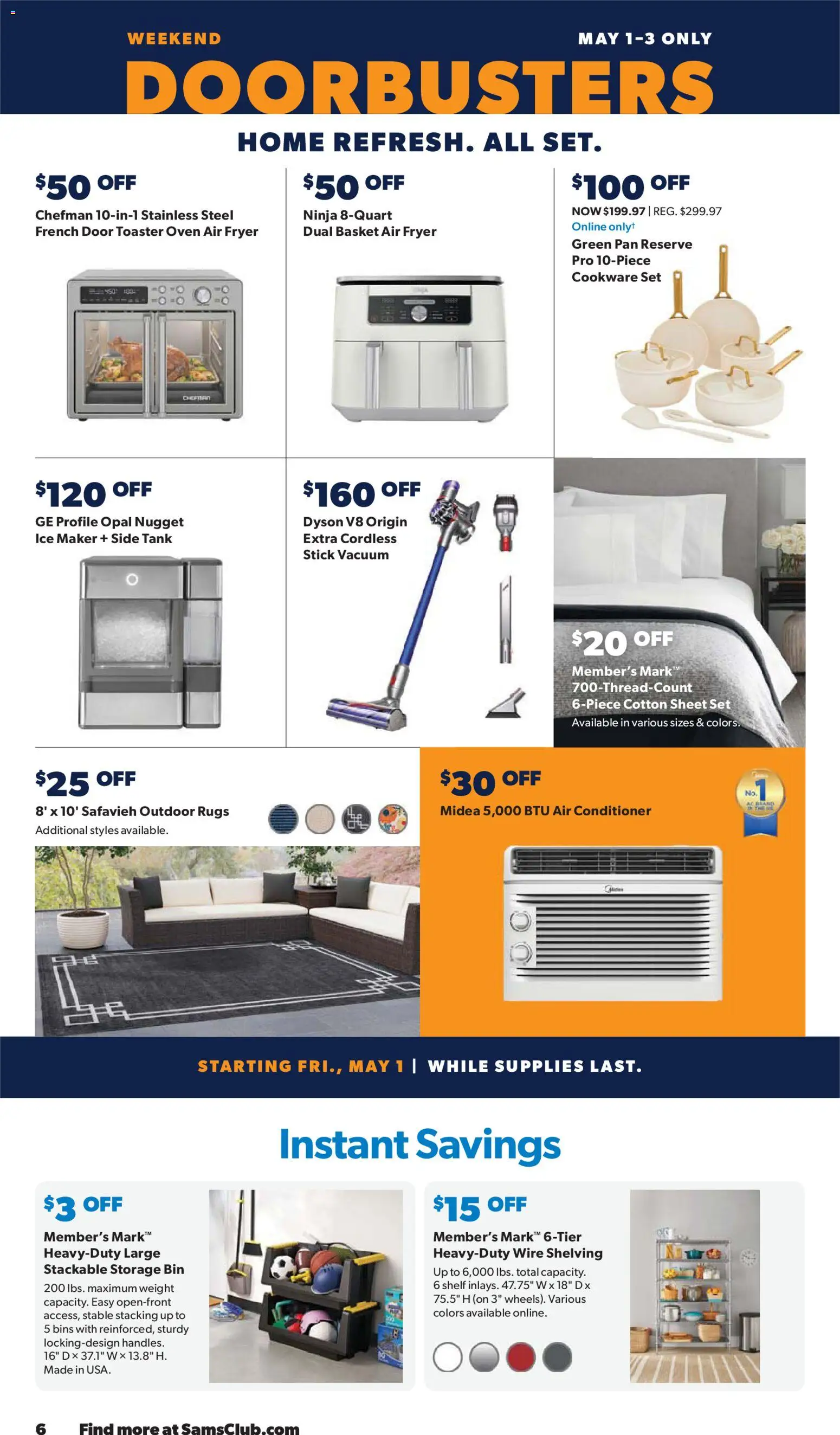 Sam's Club Weekly Ad - valid from 29.04.2026 | Page: 6 | Products: Toaster, Basket, Pan, Weight