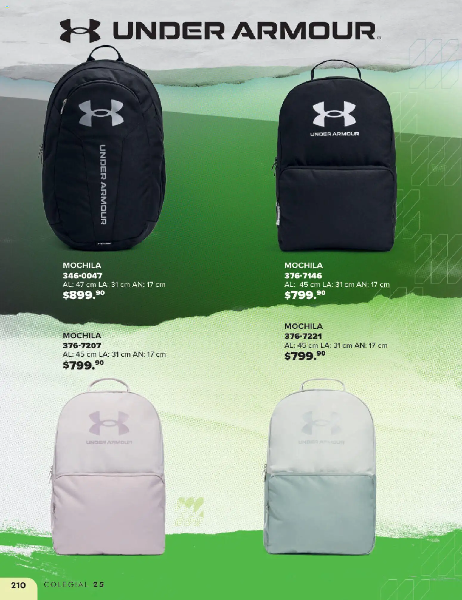 Nuevas ofertas de Andrea válidas en toda la República Mexicana desde el 25.05.2025. ¡Encuentra las mejores ofertas en Andrea catálogo Colegial ! | Página: 210 | Productos: Mochila