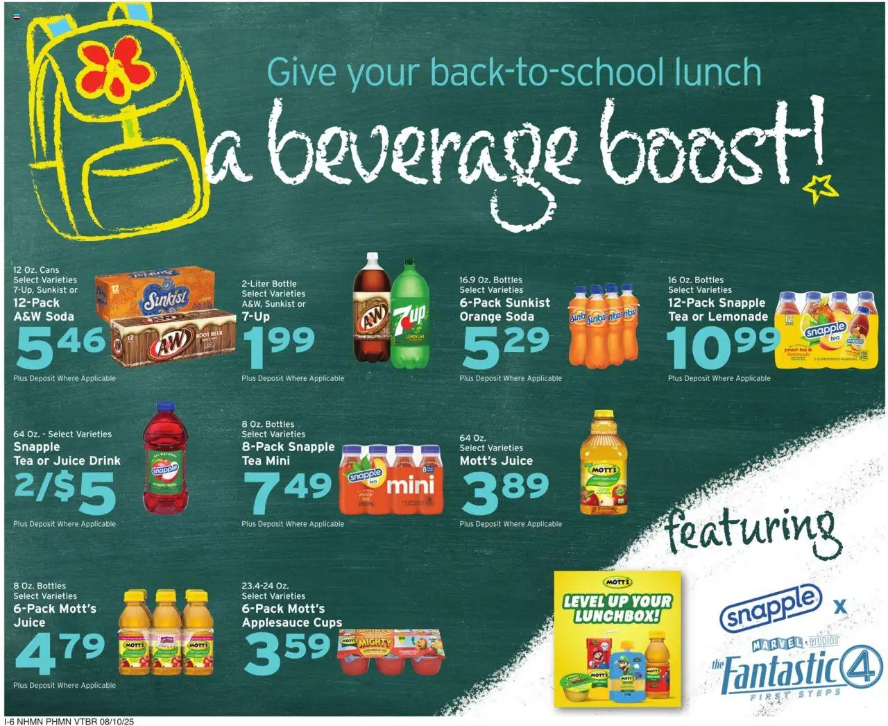 Hannaford Weekly Ad - valid from 10.08.2025 | Page: 14 | Products: Beer, Tea, Peach, Lime