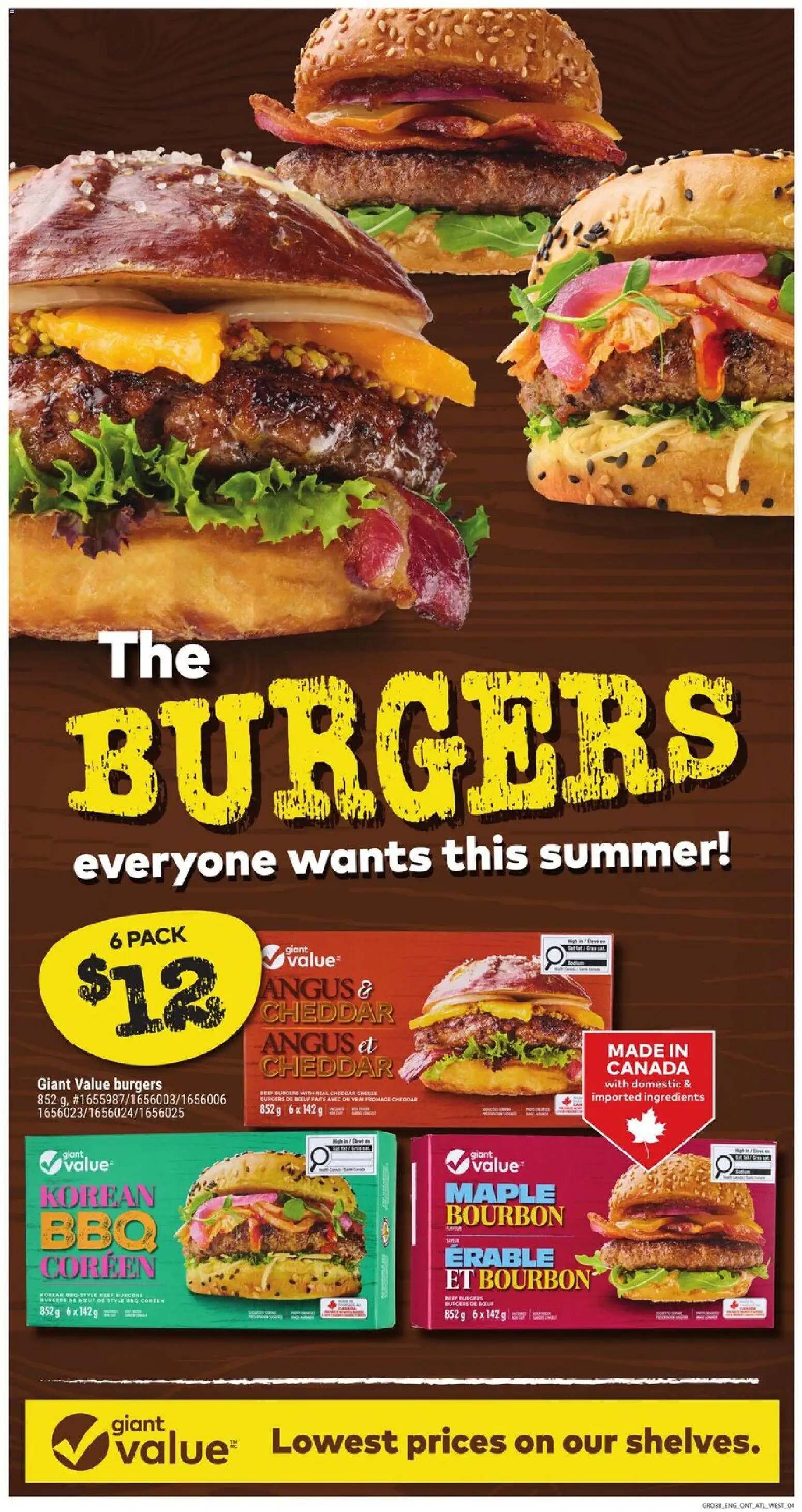 Giant Tiger flyer valid from 22.04.2026 | Page: 4 | Products: Beef, Bourbon, Cheese