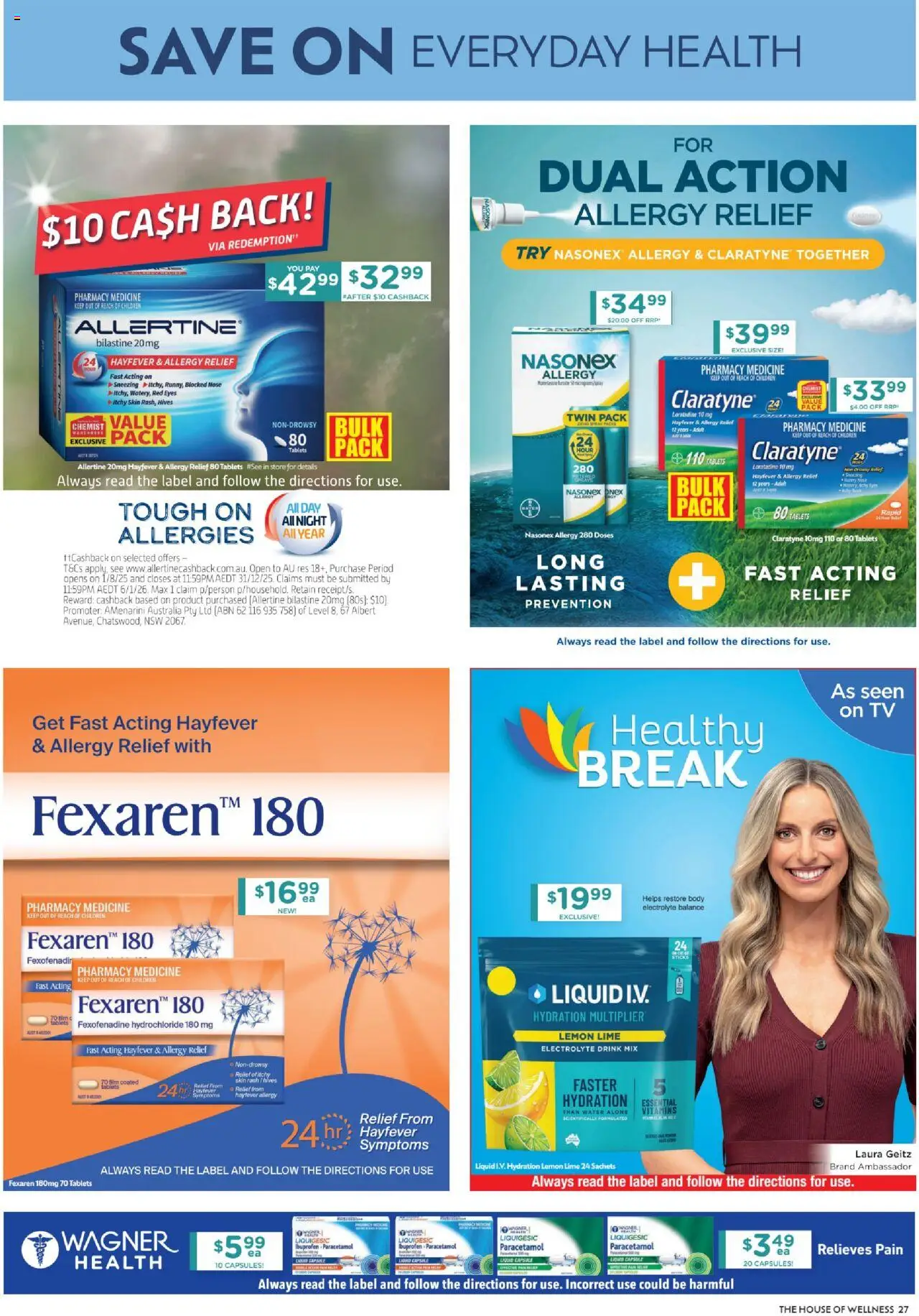 Chemist Warehouse catalogue - valid from 16.10.2025 | Page: 27 | Products: Water, Lime, Tv, Allergy