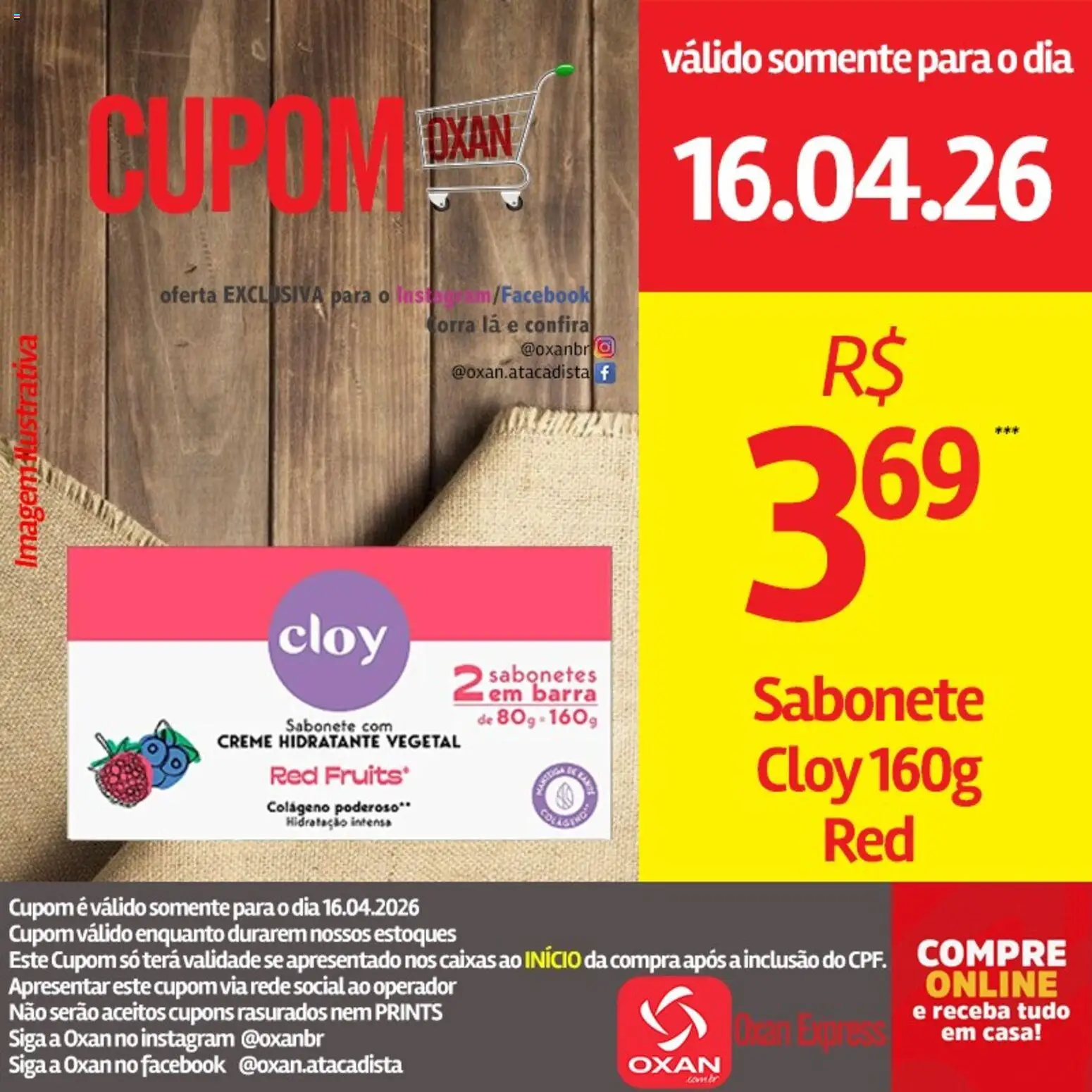 Oxan Atacadista Folheto - válido de 16.04.2026 | Página: 17 | Produtos: Colágeno, Creme, Sabonete