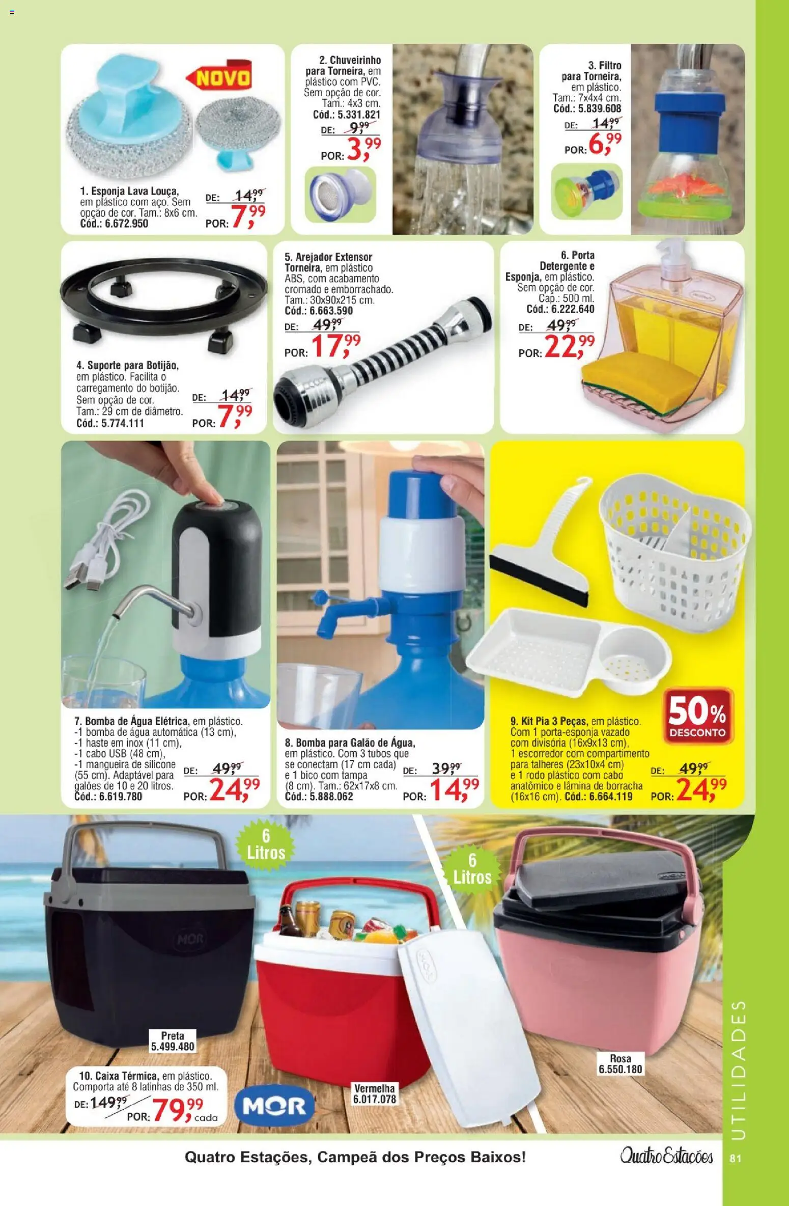 Quatro Estações Folheto - válido de 01.02.2026 | Página: 77 | Produtos: Escorredor, Porta, Detergente, USB
