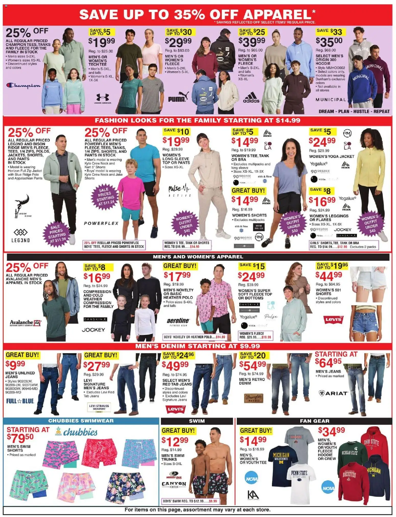 Dunham's Sports Weekly Ad - valid from 07.03.2026 | Page: 6 | Products: Swimwear, Jacket, Bra, Jeans