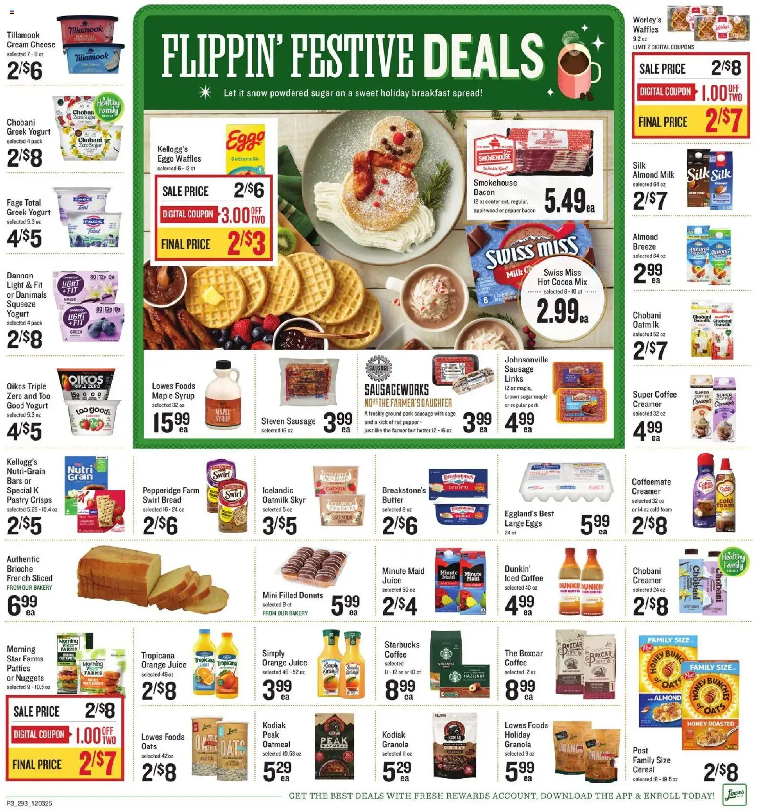 Lowes Foods Weekly Ad - SC - valid from 03.12.2025 | Page: 3 | Products: Milk, Eggs, Coffee, Cream