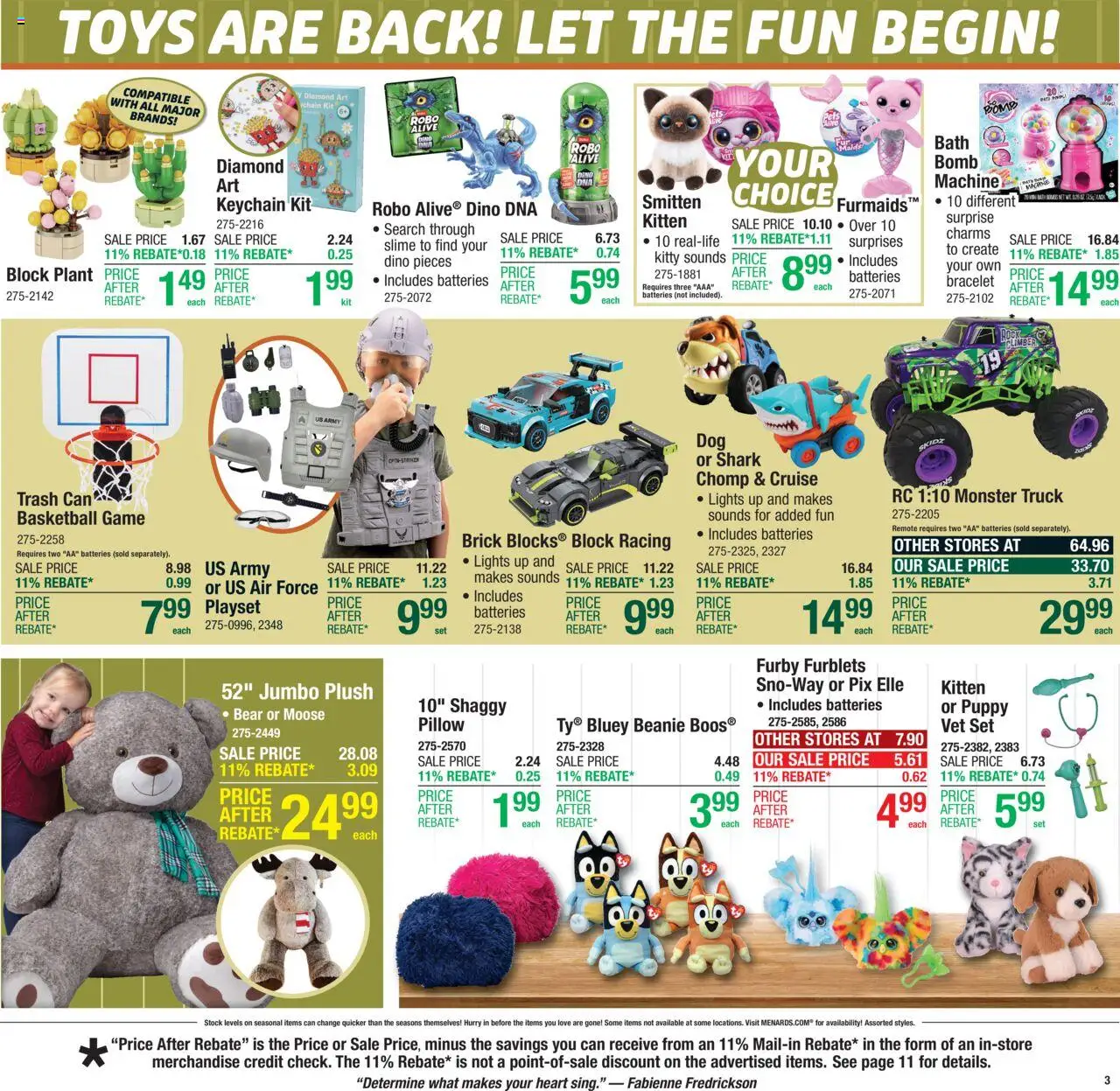 Menards - Weekly Ad - valid from 08.10.2025 | Page: 4 | Products: Pillow, Bath, Game