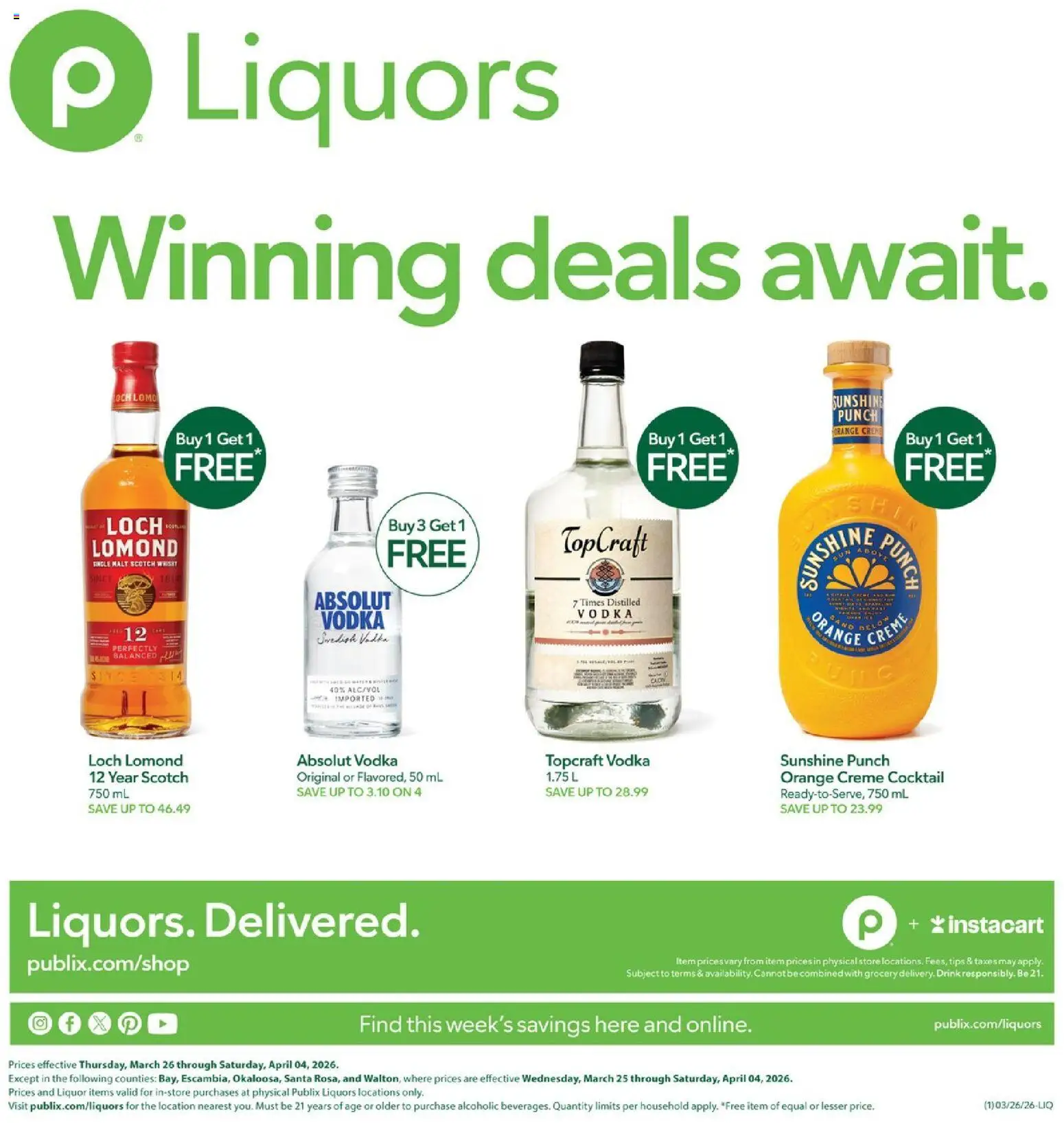 Publix - Leaflet - valid from 26.03.2026 | Page: 1 | Products: Vodka