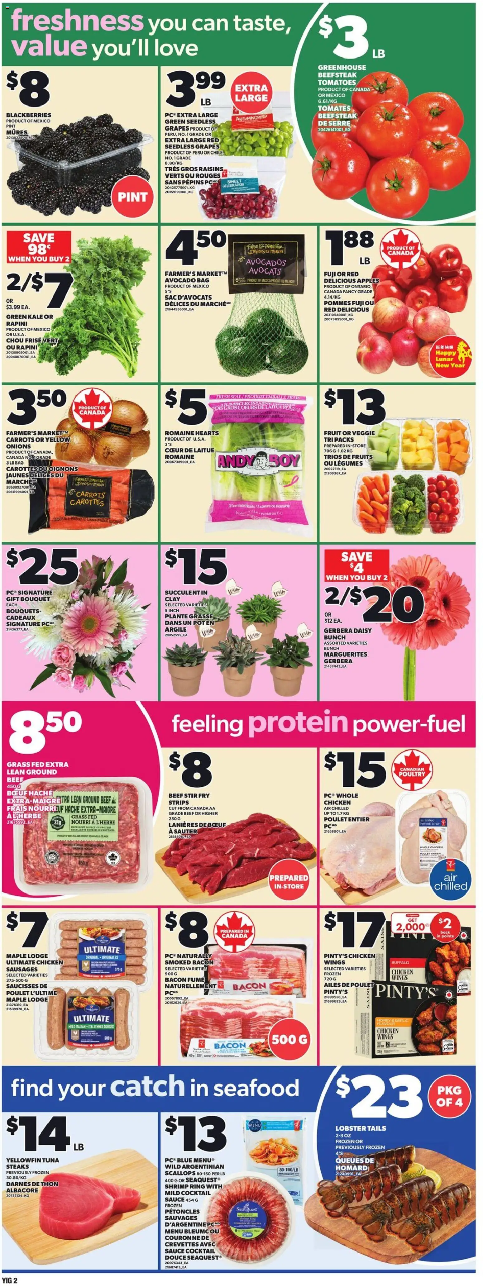 Independent Grocer flyer valid from 29.01.2026 | Page: 5 | Products: Beef, Bag, Chicken, Tomatoes
