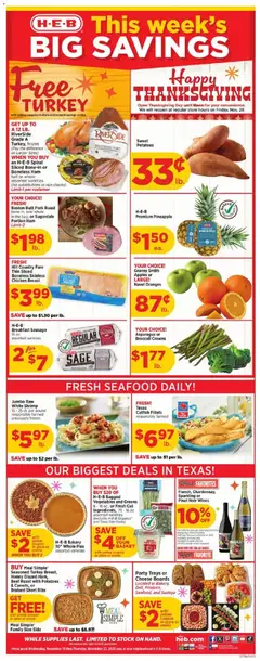 Preview of H-E-B weekly ads valid from 19.11.2025