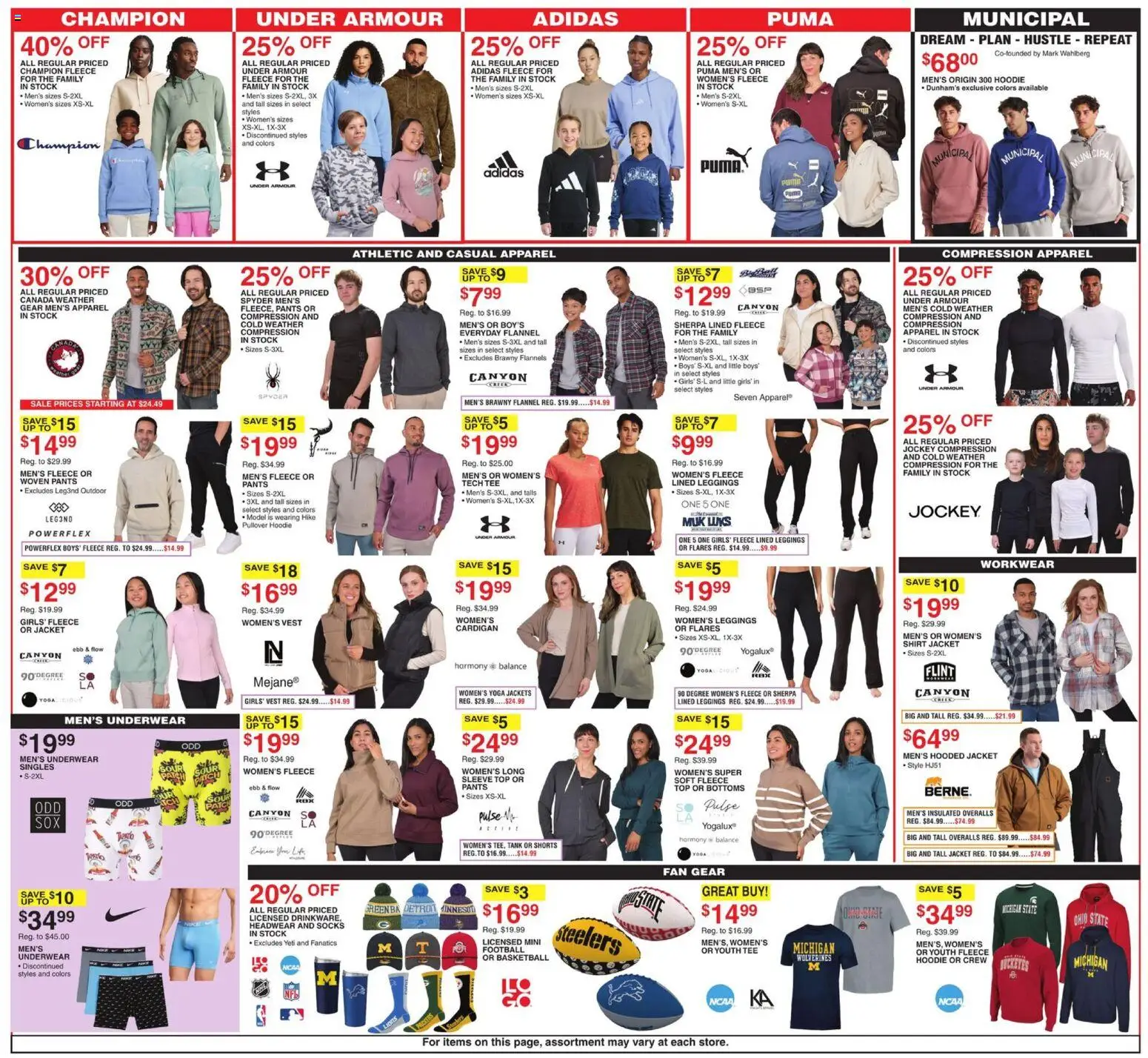 Dunham's Sports Weekly Ad - valid from 27.12.2025 | Page: 3 | Products: Pants, Shorts, Socks, Fan